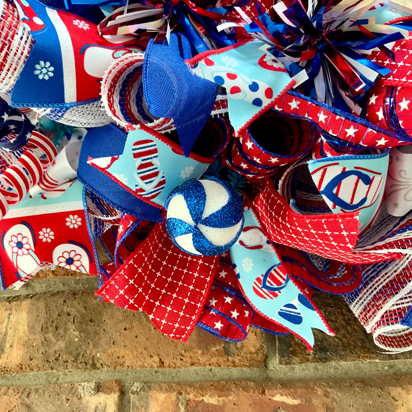 Patriotic Wreath For Front Door, Fourth Of July Wreath, American Wreath, Patriotic Decor, Memorial Day Wreath