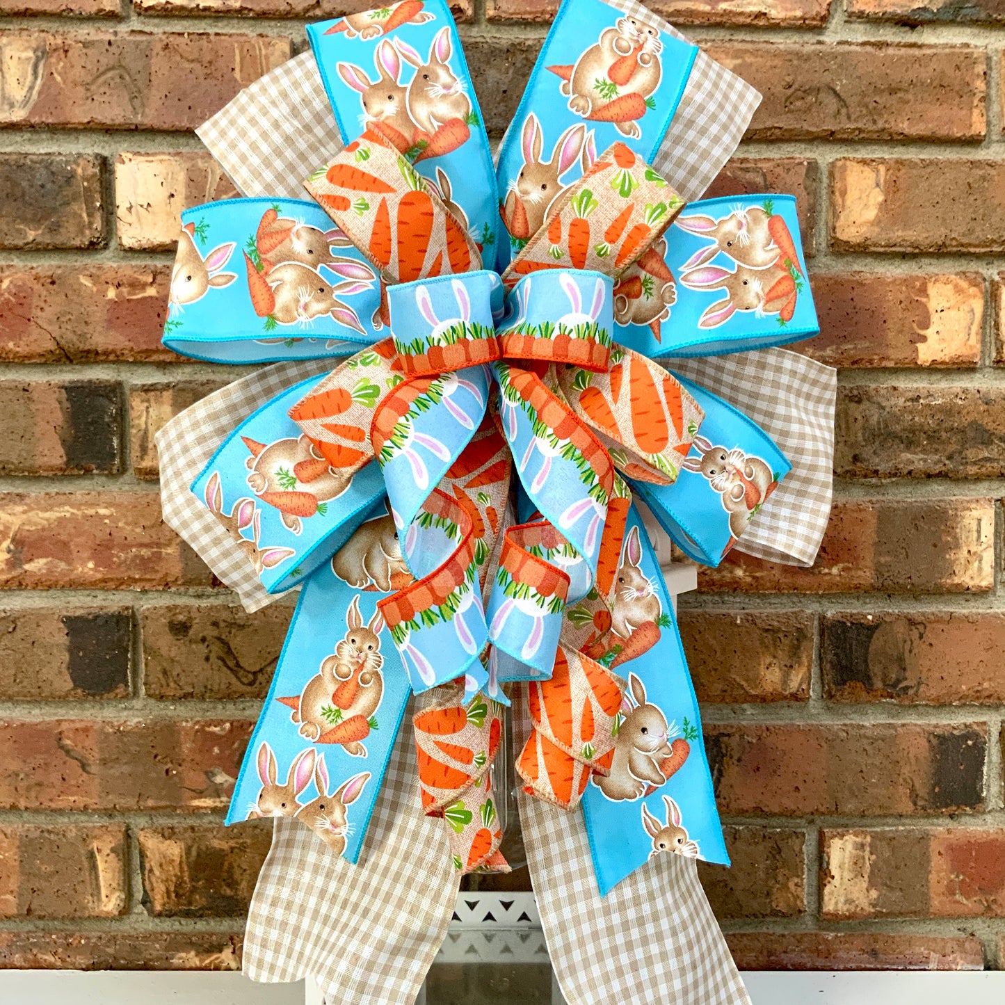 Easter Bow, Easter Rabbit Bow, Easter Bunny Bow, Easter Lantern Bow, Easter Mailbox Bow, Easter Bow For Wreath, 2024