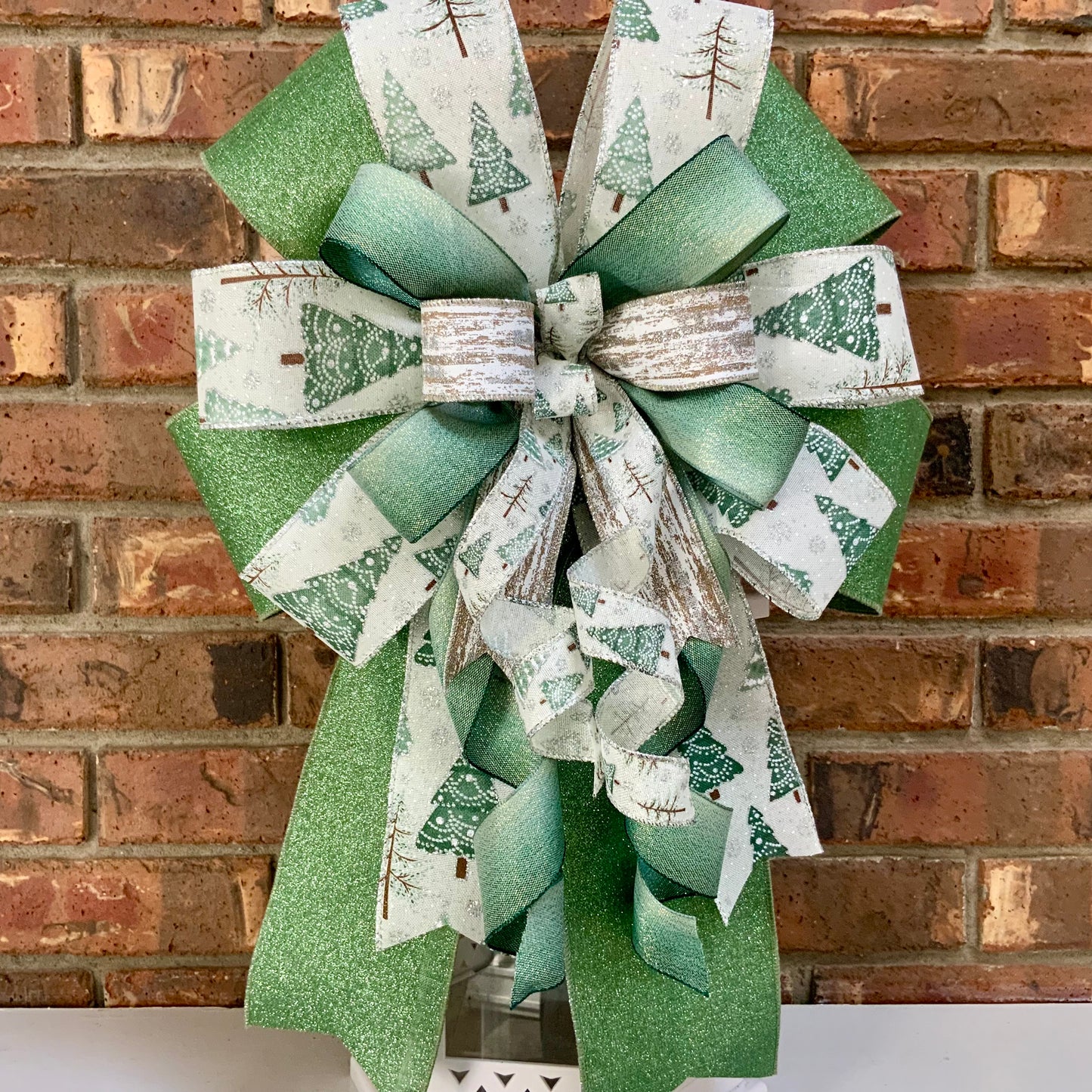 Christmas Bow for Lanterns, Christmas Tree Decor, Christmas Mailbox Decor, Christmas Sconce Bow, Christmas Bow For Wreaths, 2025