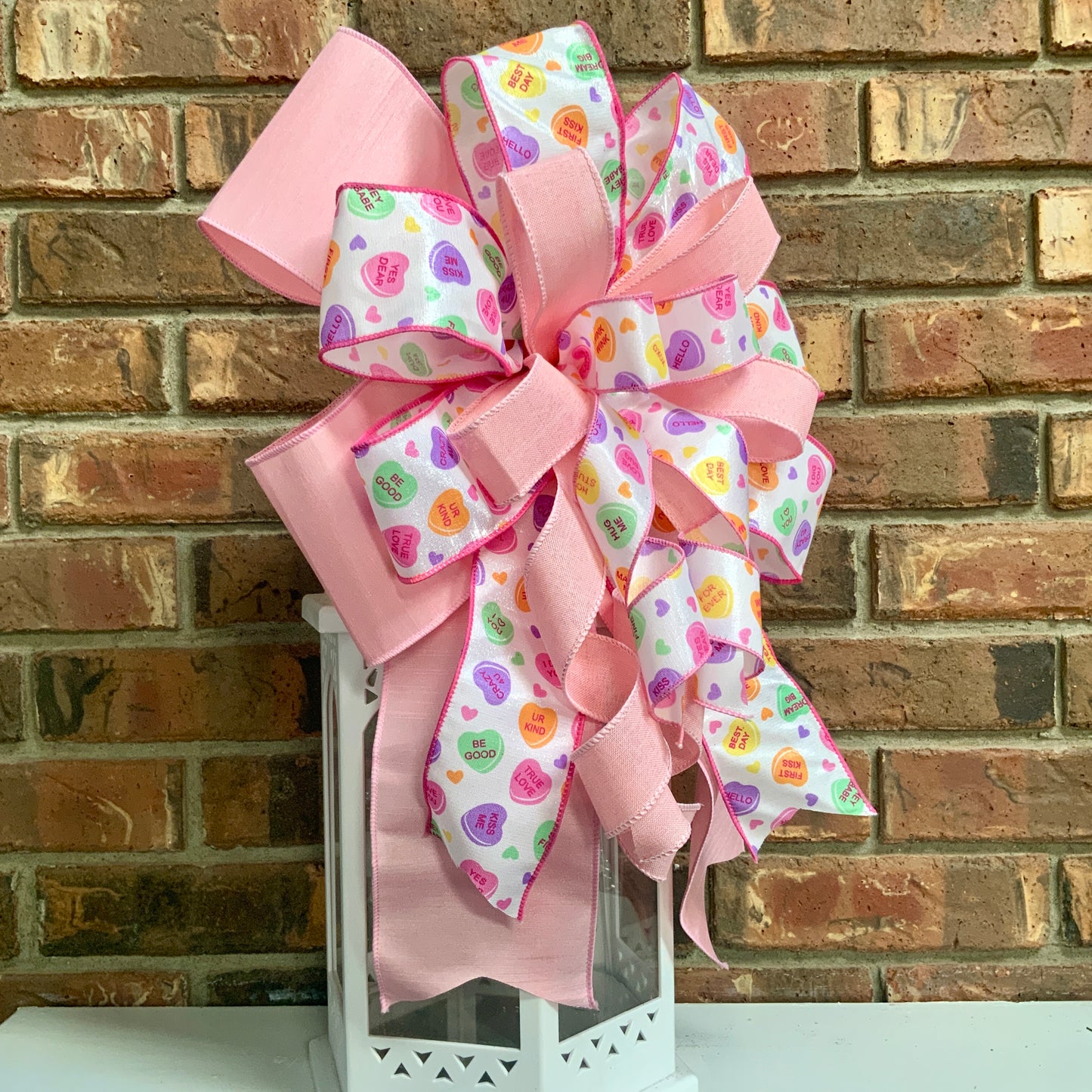 Valentine Bow, Valentine Lantern Bow, Valentine Mailbox Bow, Valentine Bow For Wreaths, Valentine Sconce Bow, 2024