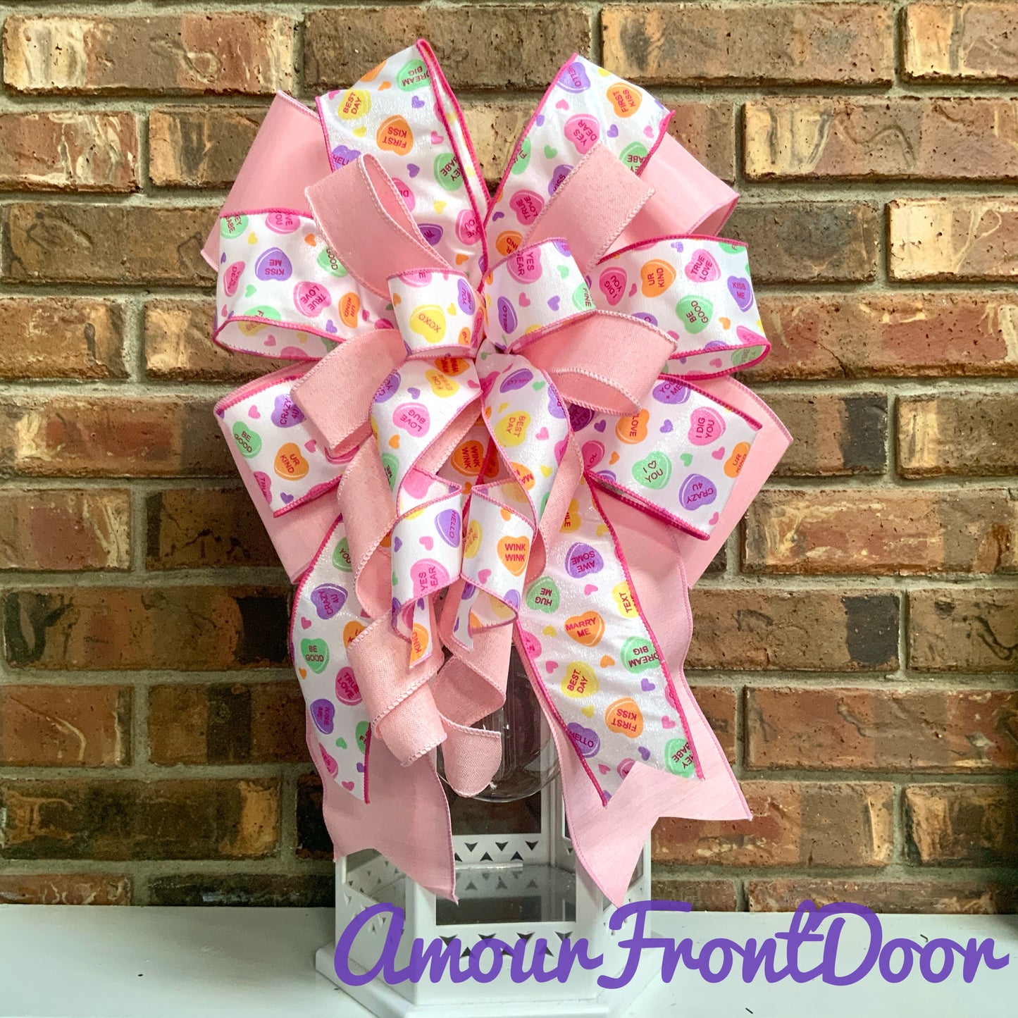 Valentine Bow, Valentine Lantern Bow, Valentine Mailbox Bow, Valentine Bow For Wreaths, Valentine Sconce Bow, 2024