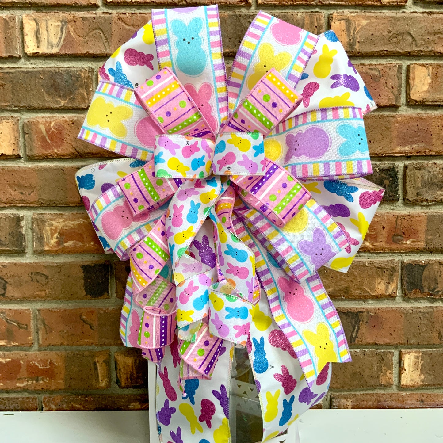 Easter Bow, Easter Rabbit Bow, Easter Bunny Bow, Easter Lantern Bow, Easter Mailbox Bow, Easter Bow For Wreath, 2024