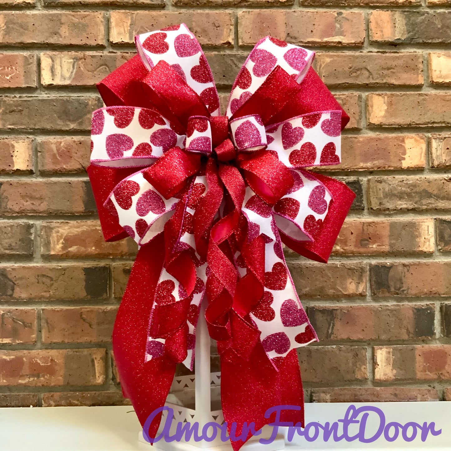Valentine Bow, Valentine Lantern Bow, Valentine Mailbox Bow, Valentine Bow For Wreaths, Valentine Sconce Bow, 2025