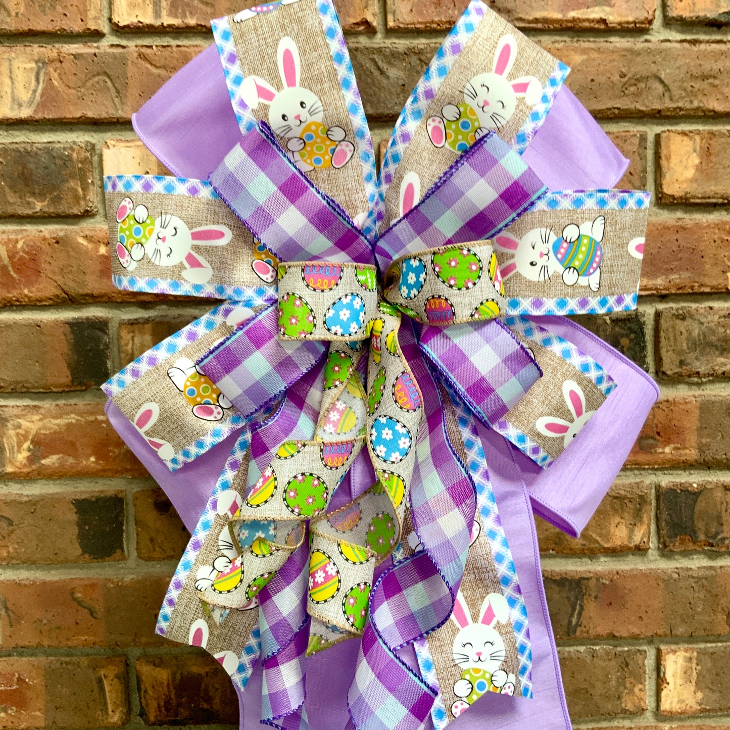 Easter Bow, Easter Rabbit Bow, Easter Bunny Bow, Easter Lantern Bow, Easter Mailbox Bow, Easter Bow For Wreath, 2024
