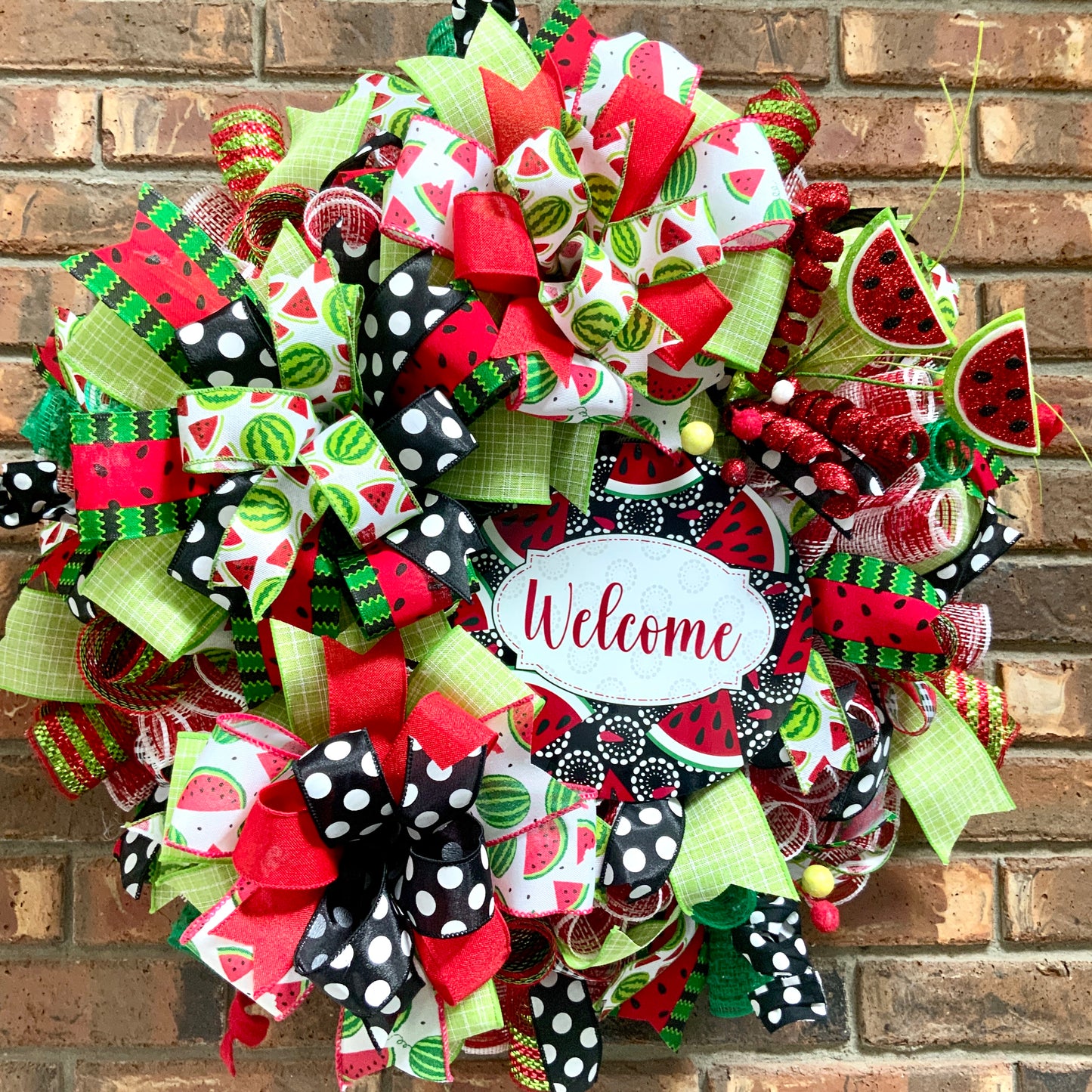 Summer Watermelon Wreath, Watermelon Decor, Spring Watermelon Wreath, Large Summer Wreath, Bright Summer Decor