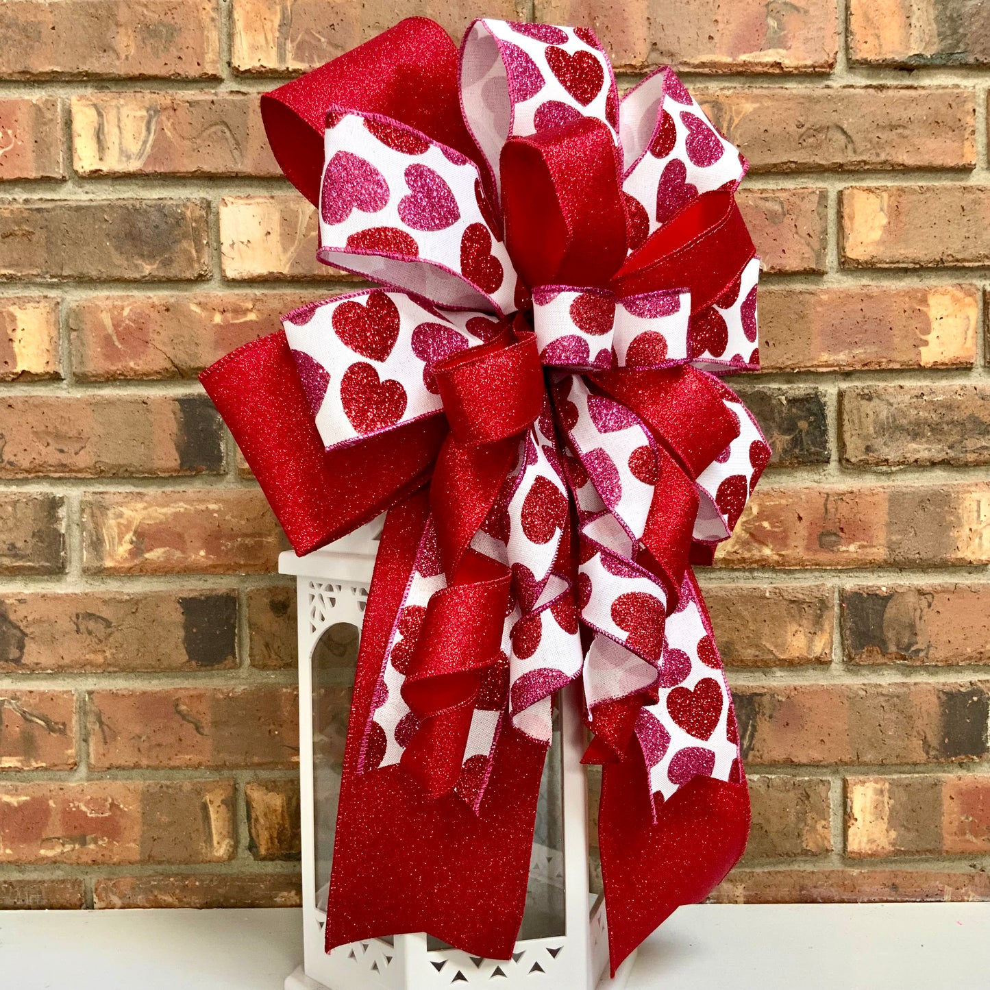 Valentine Bow, Valentine Lantern Bow, Valentine Mailbox Bow, Valentine Bow For Wreaths, Valentine Sconce Bow, 2025