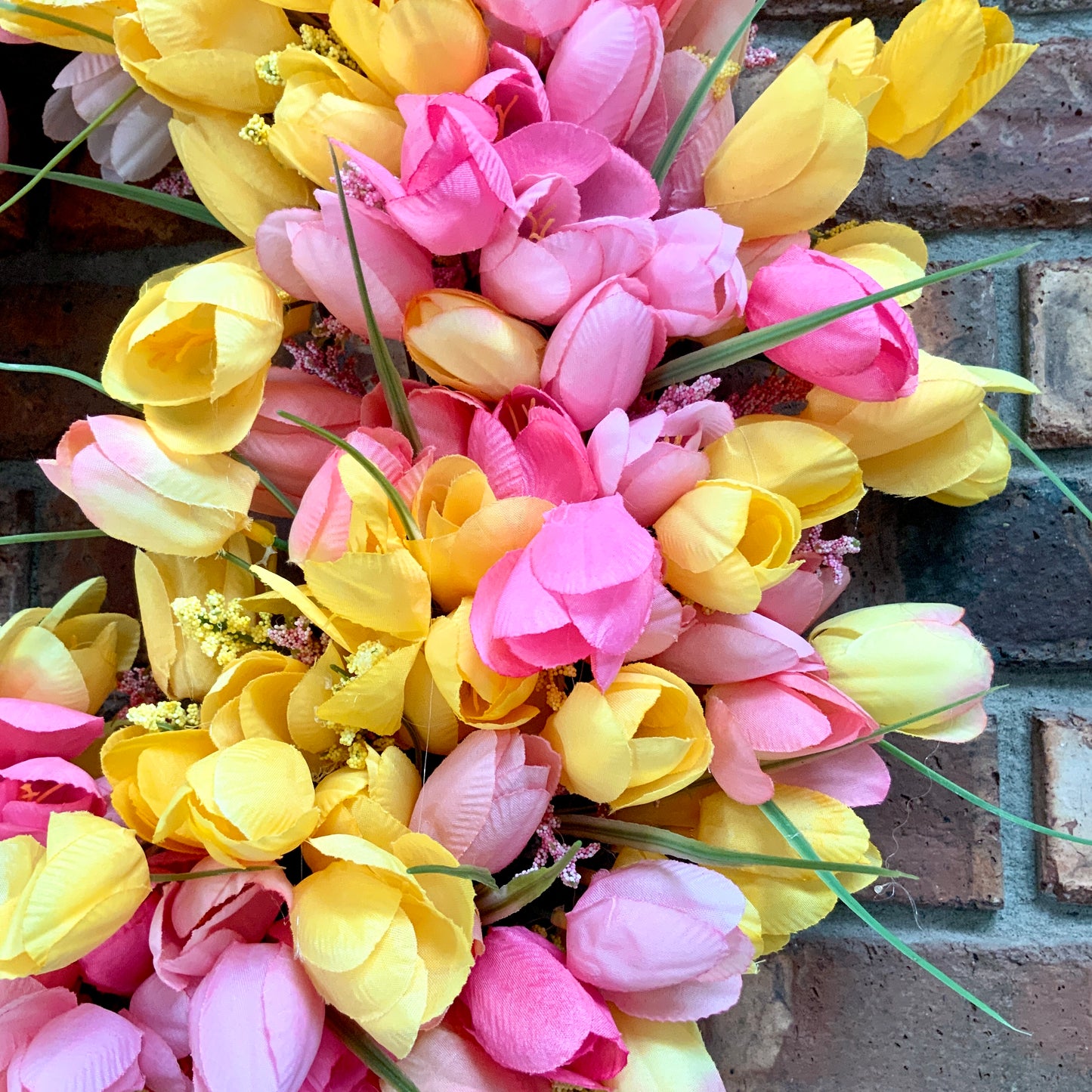 Tulip Wreath, Spring Tulip Wreath, Easter Tulip Wreath, Tulip Grapevine Wreath For Front Door, Easter Tulip Door Hanger, Spring Tulip Door Hanger