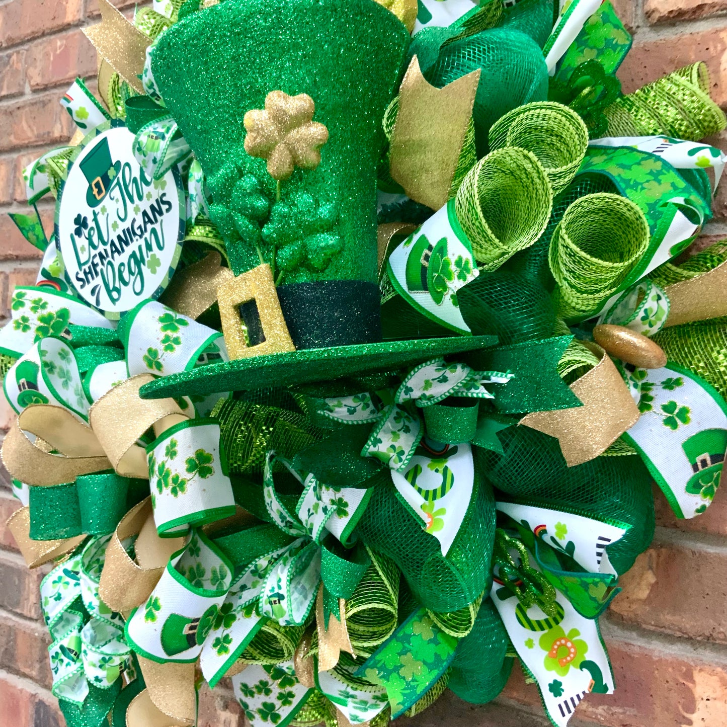 Irish Blessing Wreath, Irish Wreath, Shamrock Wreath, St Patrick Day Wreath, Irish Blessing Decor, St Patrick Day Decor, 2025-2