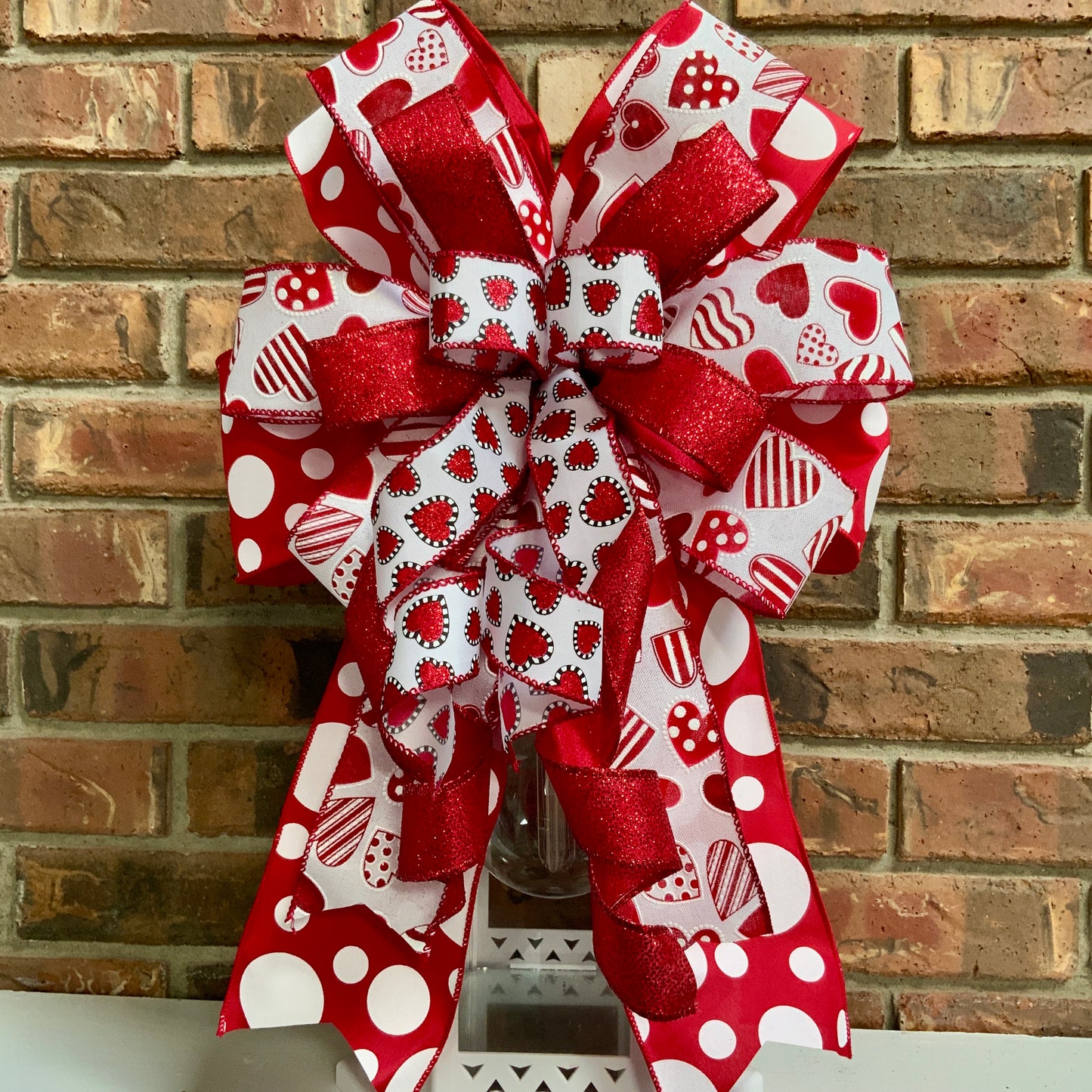 Valentine Bow, Valentine Lantern Bow, Valentine Mailbox Bow, Valentine Bow For Wreaths, Valentine Sconce Bow, 2024