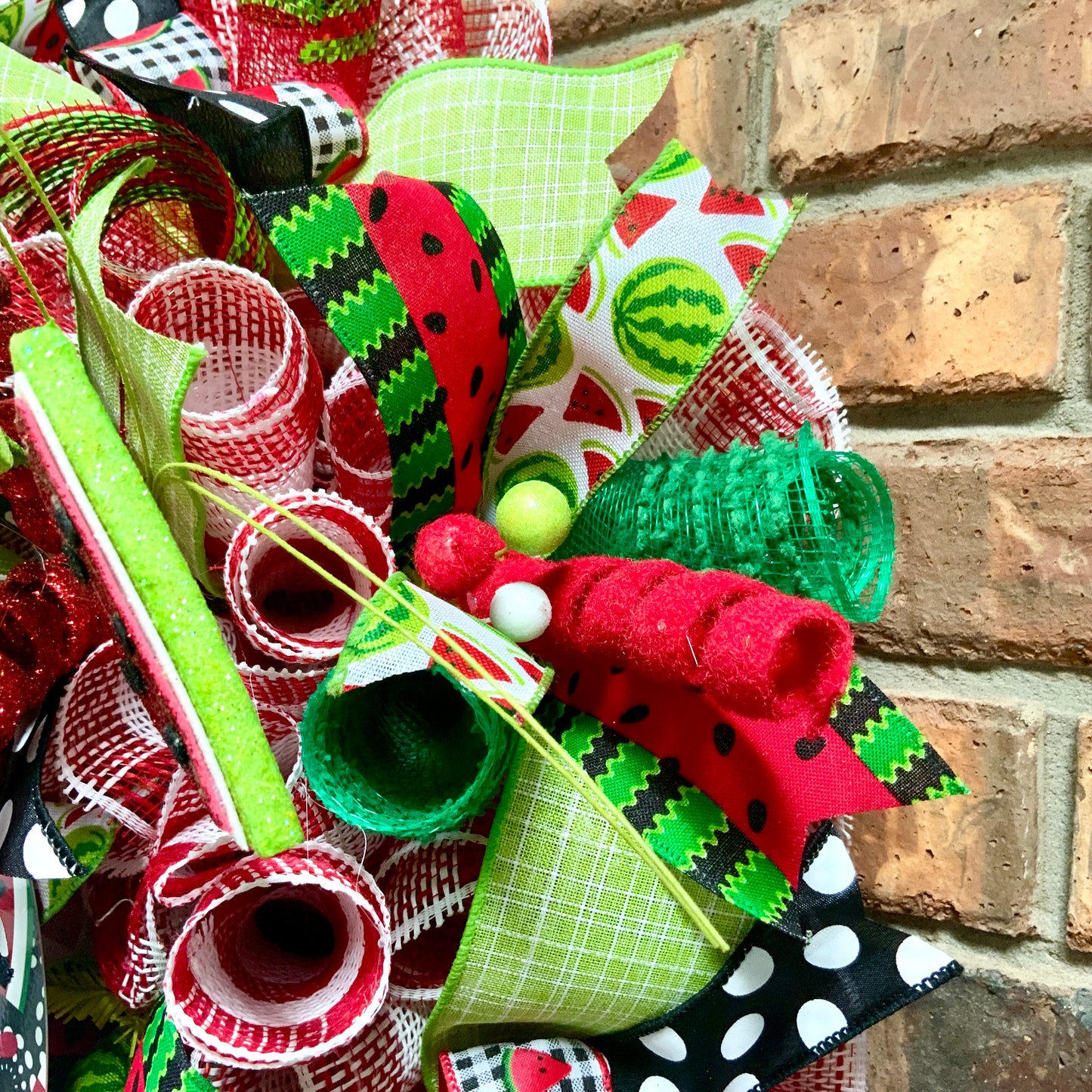 Summer Watermelon Wreath, Watermelon Decor, Spring Watermelon Wreath, Large Summer Wreath, Bright Summer Decor