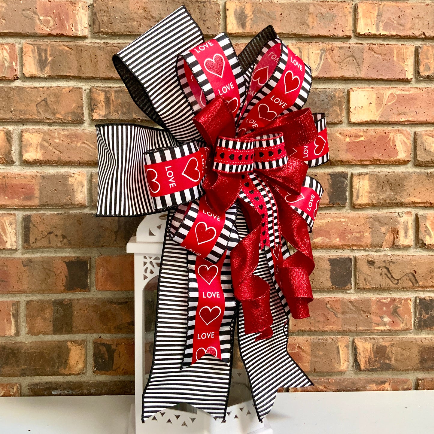 Valentine Bow, Valentine Lantern Bow, Valentine Mailbox Bow, Valentine Bow For Wreaths, Valentine Sconce Bow, 2024