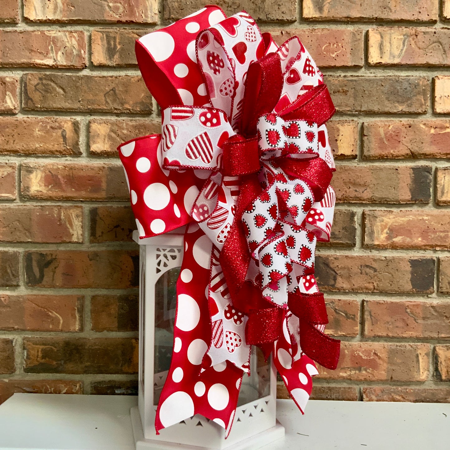 Valentine Bow, Valentine Lantern Bow, Valentine Mailbox Bow, Valentine Bow For Wreaths, Valentine Sconce Bow, 2024