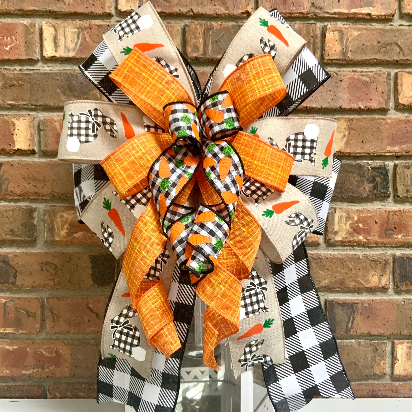 Easter Bow, Easter Rabbit Bow, Easter Bunny Bow, Easter Lantern Bow, Easter Mailbox Bow, Easter Bow For Wreath, 2024