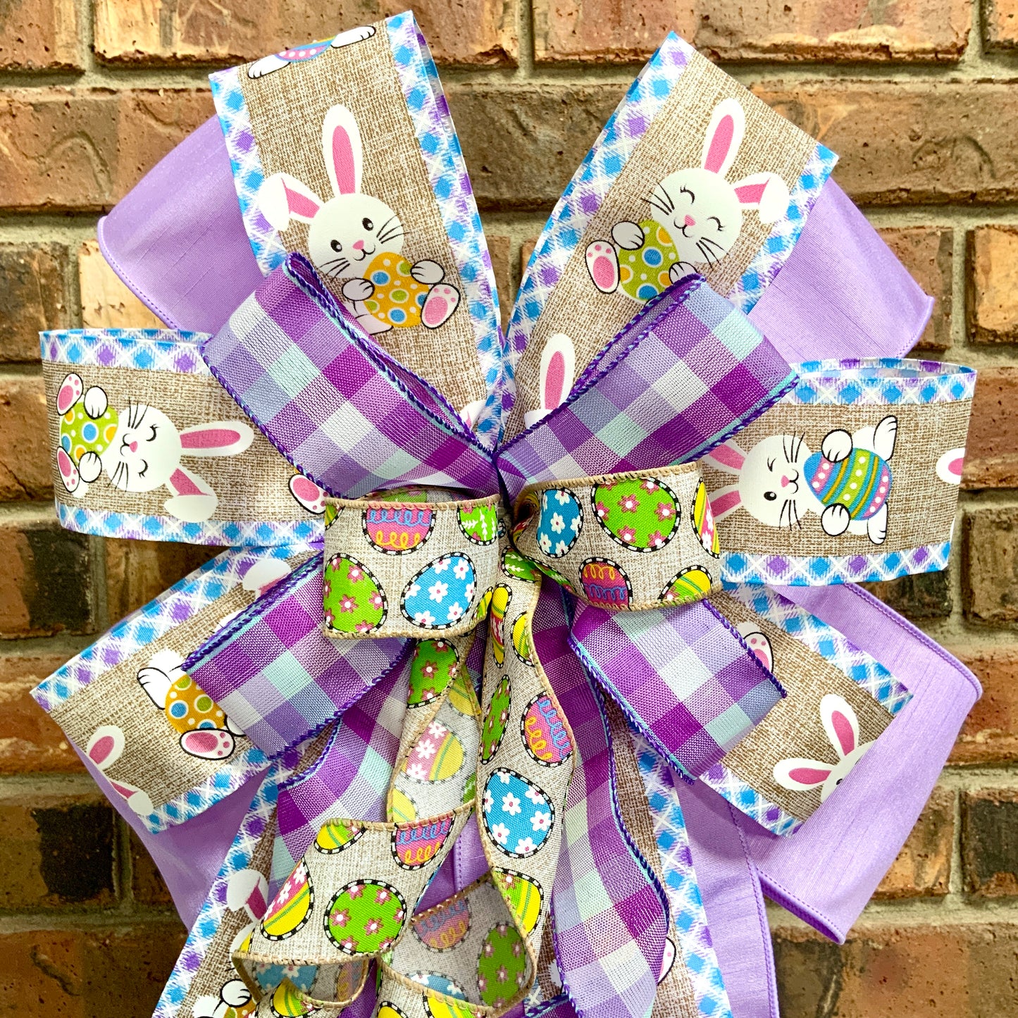 Easter Bow, Easter Rabbit Bow, Easter Bunny Bow, Easter Lantern Bow, Easter Mailbox Bow, Easter Bow For Wreath, 2024
