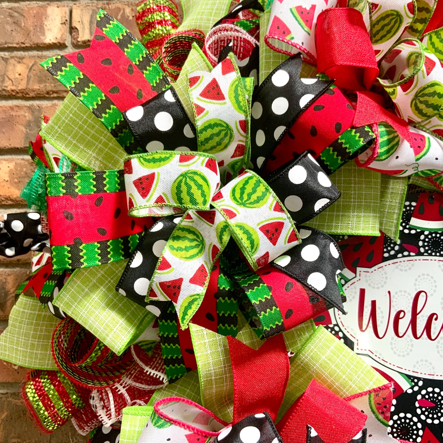 Summer Watermelon Wreath, Watermelon Decor, Spring Watermelon Wreath, Large Summer Wreath, Bright Summer Decor