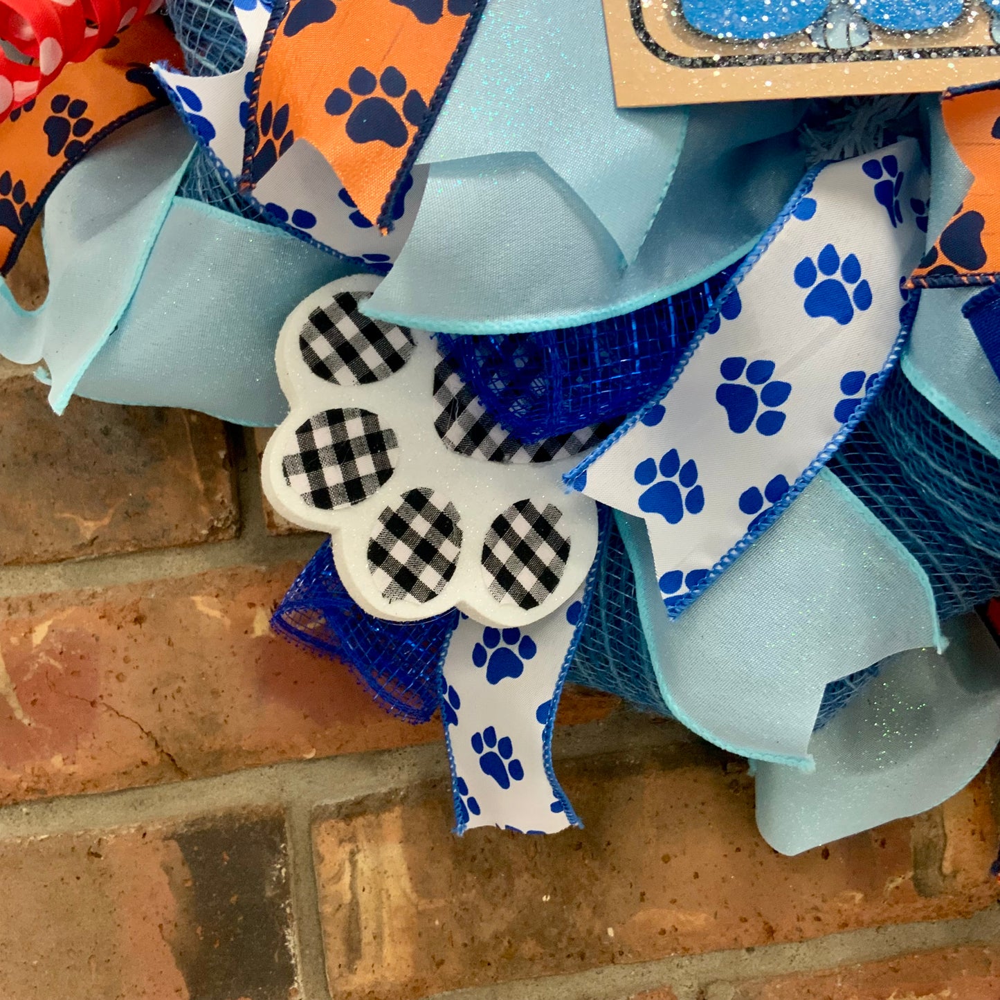Bluey Wreath, Bluey and Bingo Wreath, Bluey and Muffin Wreath, Bluey Decor, Muffin Decor, Dog Wreath, Dog Decor