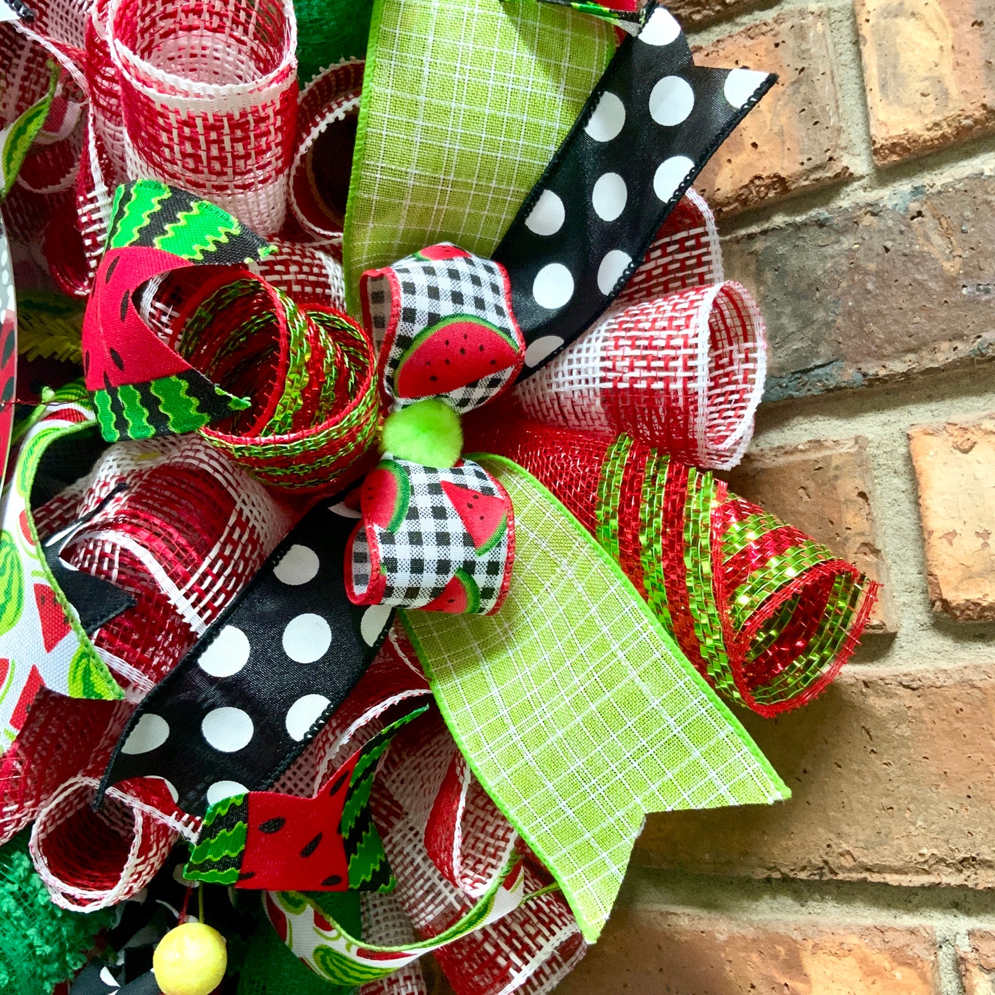 Summer Watermelon Wreath, Watermelon Decor, Spring Watermelon Wreath, Large Summer Wreath, Bright Summer Decor