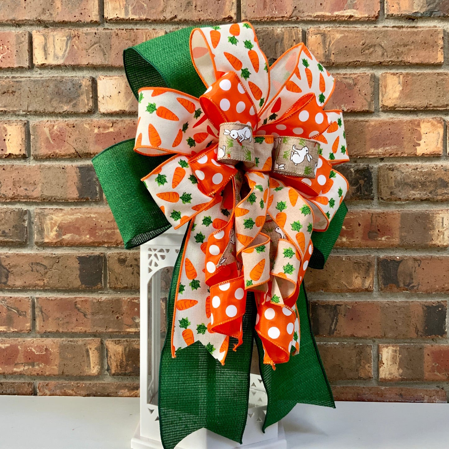 Easter Bow, Easter Rabbit Bow, Easter Bunny Bow, Easter Lantern Bow, Easter Mailbox Bow, Easter Bow For Wreath, 2024