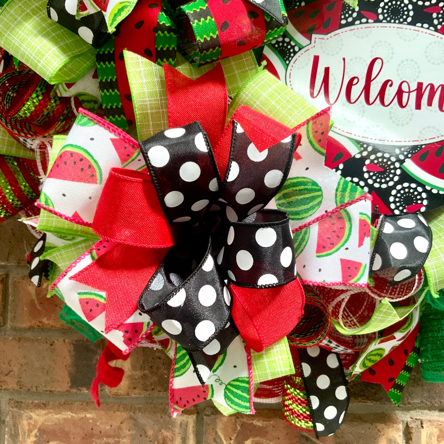 Summer Watermelon Wreath, Watermelon Decor, Spring Watermelon Wreath, Large Summer Wreath, Bright Summer Decor