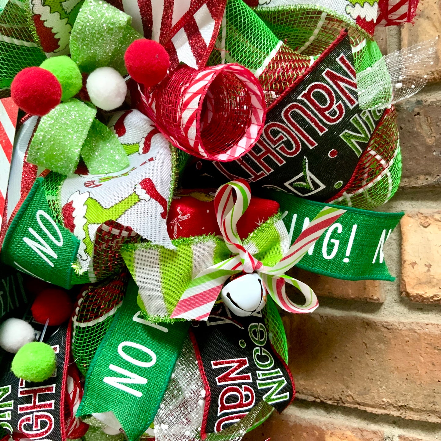 Christmas Grinch Wreath, Christmas Grinch Door Hanger, Whoville Decor, Christmas Wreath, Grinch Door Hanger, 2024