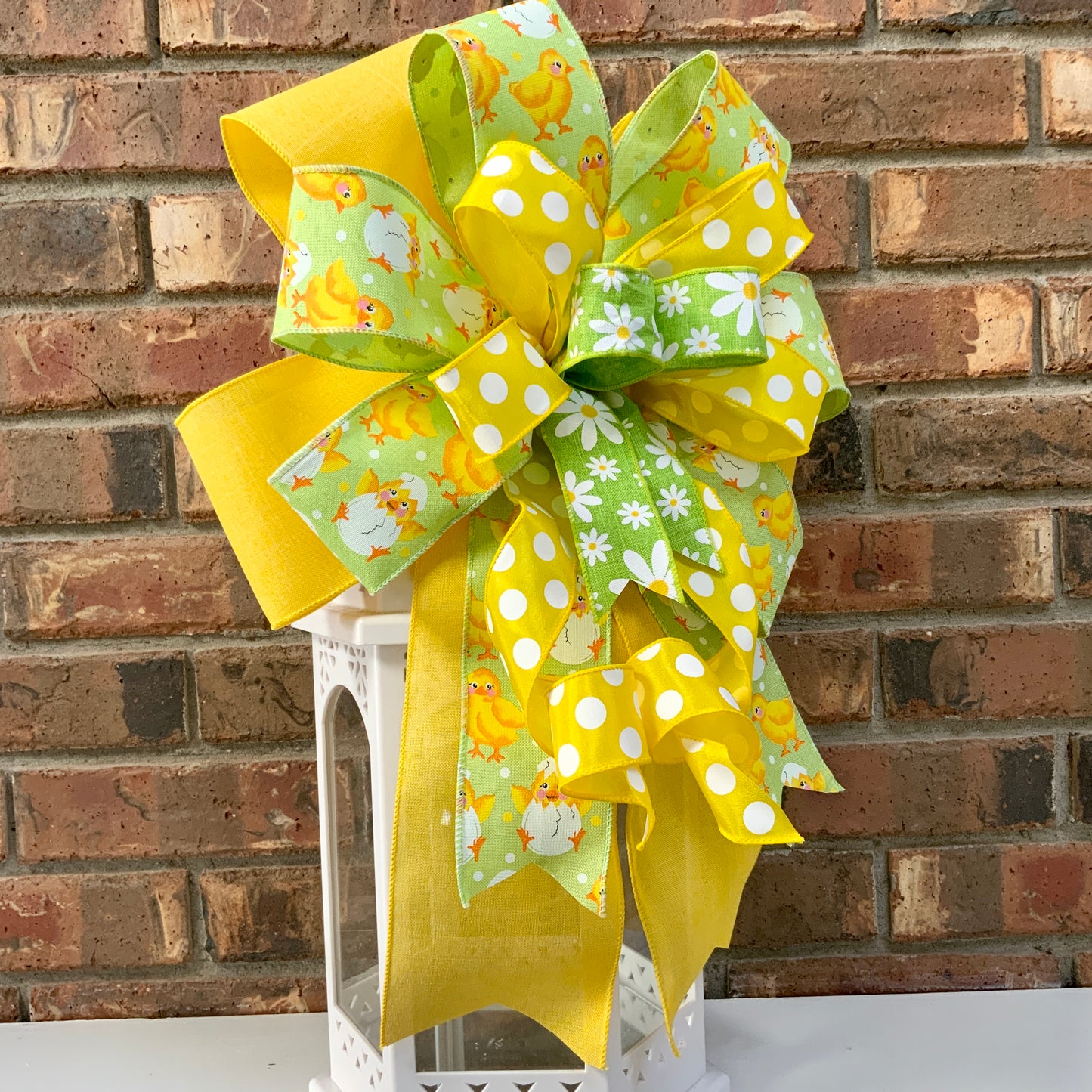 Easter Bow, Easter Rabbit Bow, Easter Bunny Bow, Easter Lantern Bow, Easter Mailbox Bow, Easter Bow For Wreath, 2024
