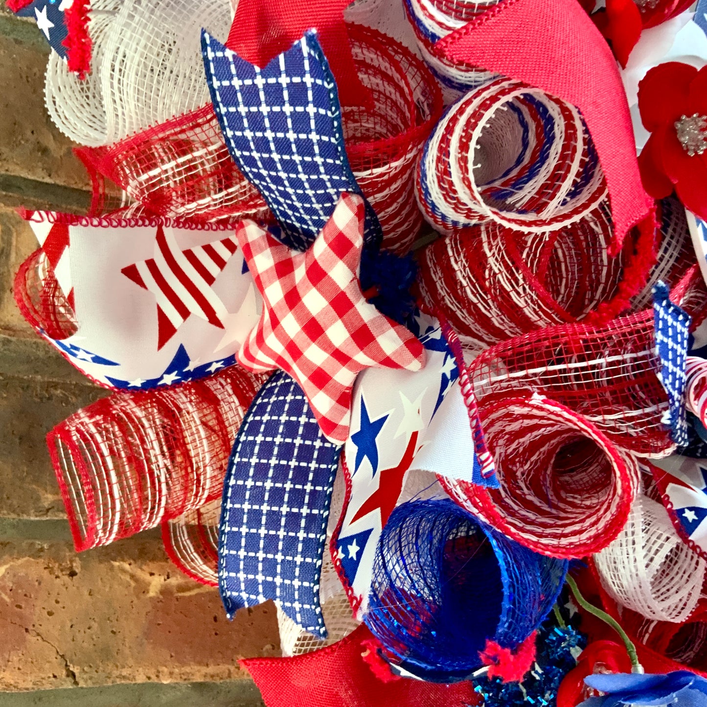 Patriotic Wreath For Front Door, Fourth Of July Wreath, American Wreath, Patriotic Decor, Memorial Day Wreath