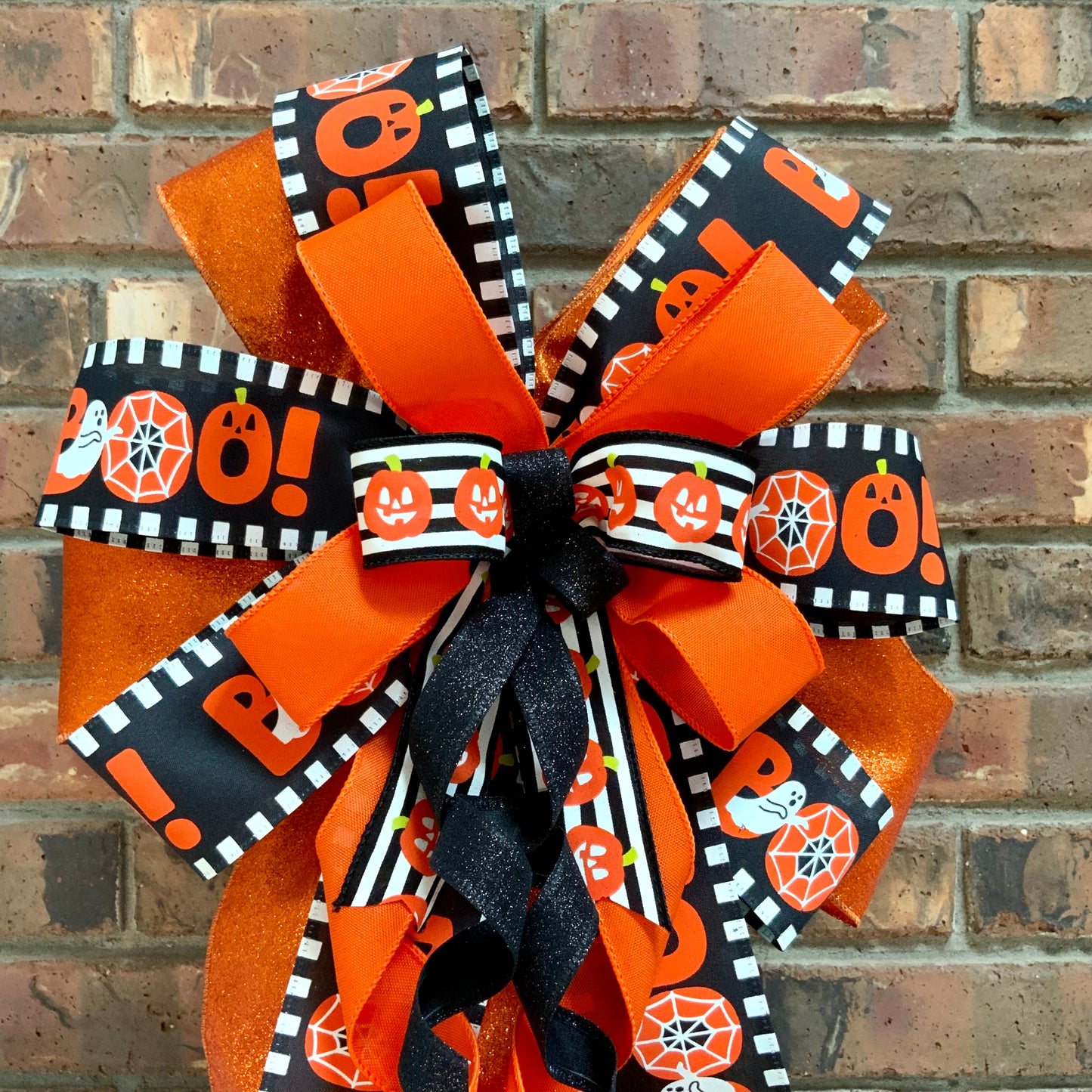 Halloween Bow For Lanterns, Halloween Mailbox Decor, Halloween Sconce Bow, Halloween Bow For Wreaths, 2025