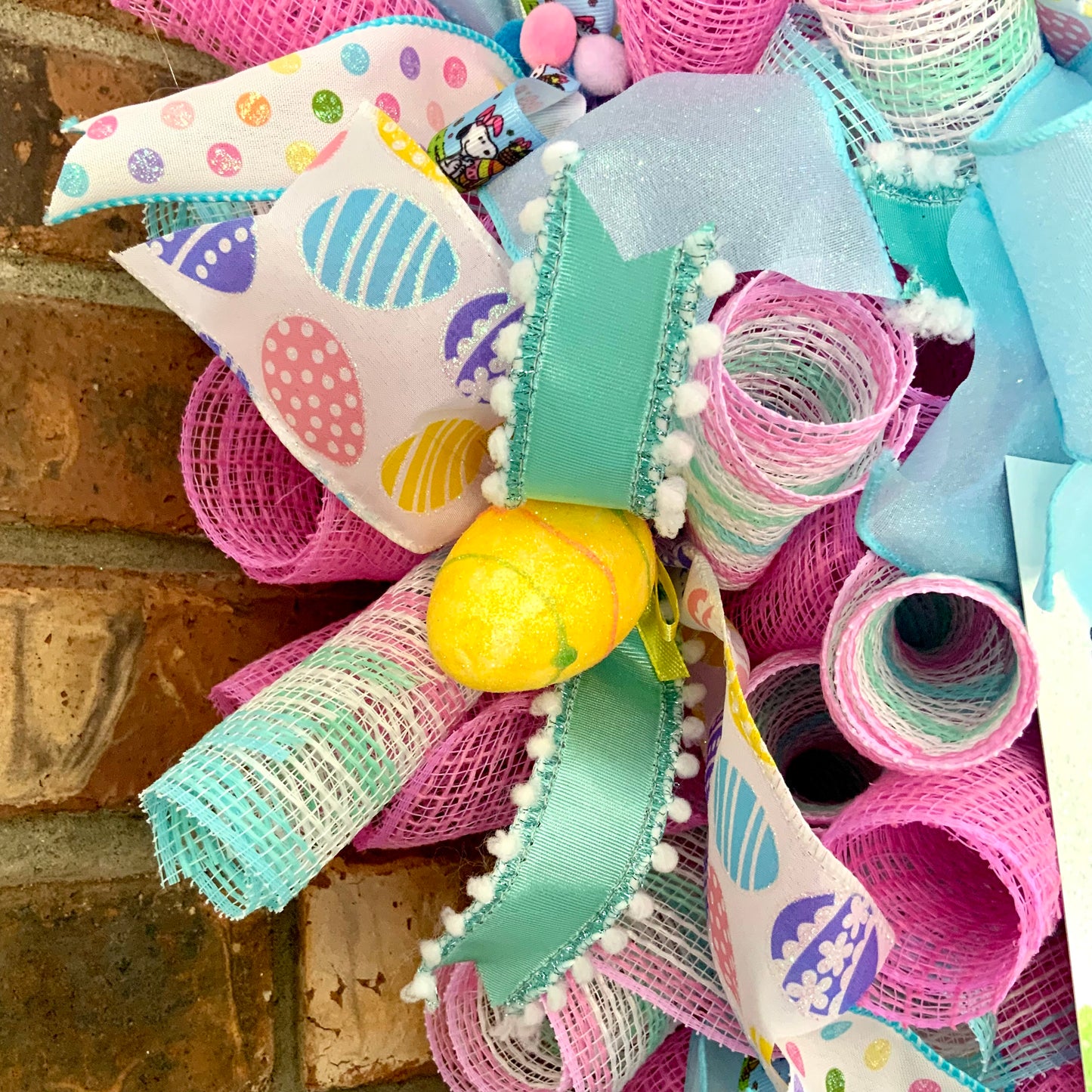 Snoopy Easter Wreath, Easter Door Hanger, Snoopy Easter Decor, Snoopy Wreath, Snoopy and Woodstock Wreath, Custom Order