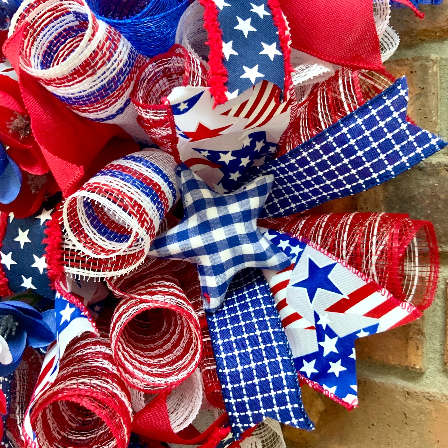 Patriotic Wreath For Front Door, Fourth Of July Wreath, American Wreath, Patriotic Decor, Memorial Day Wreath