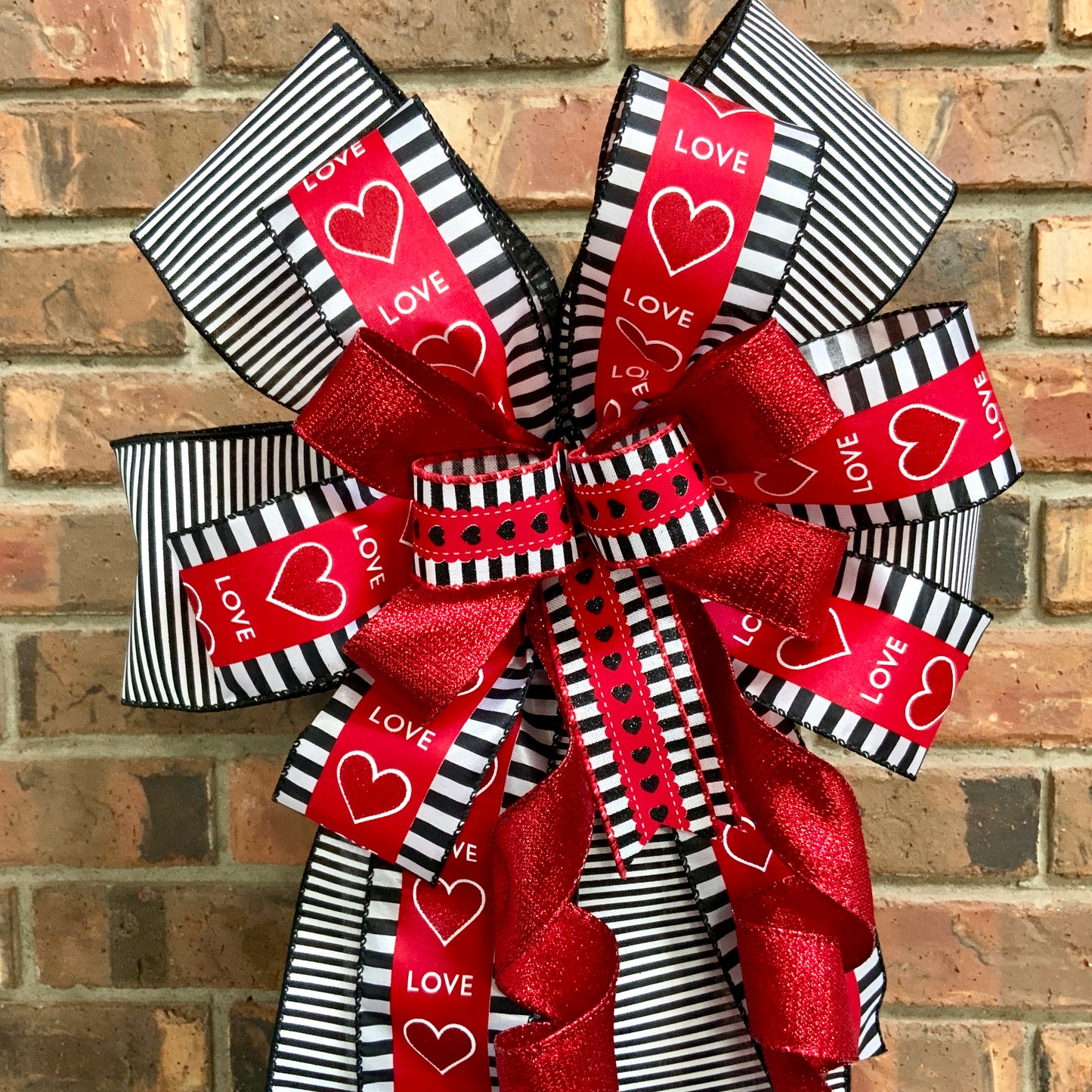 Valentine Bow, Valentine Lantern Bow, Valentine Mailbox Bow, Valentine Bow For Wreaths, Valentine Sconce Bow, 2024