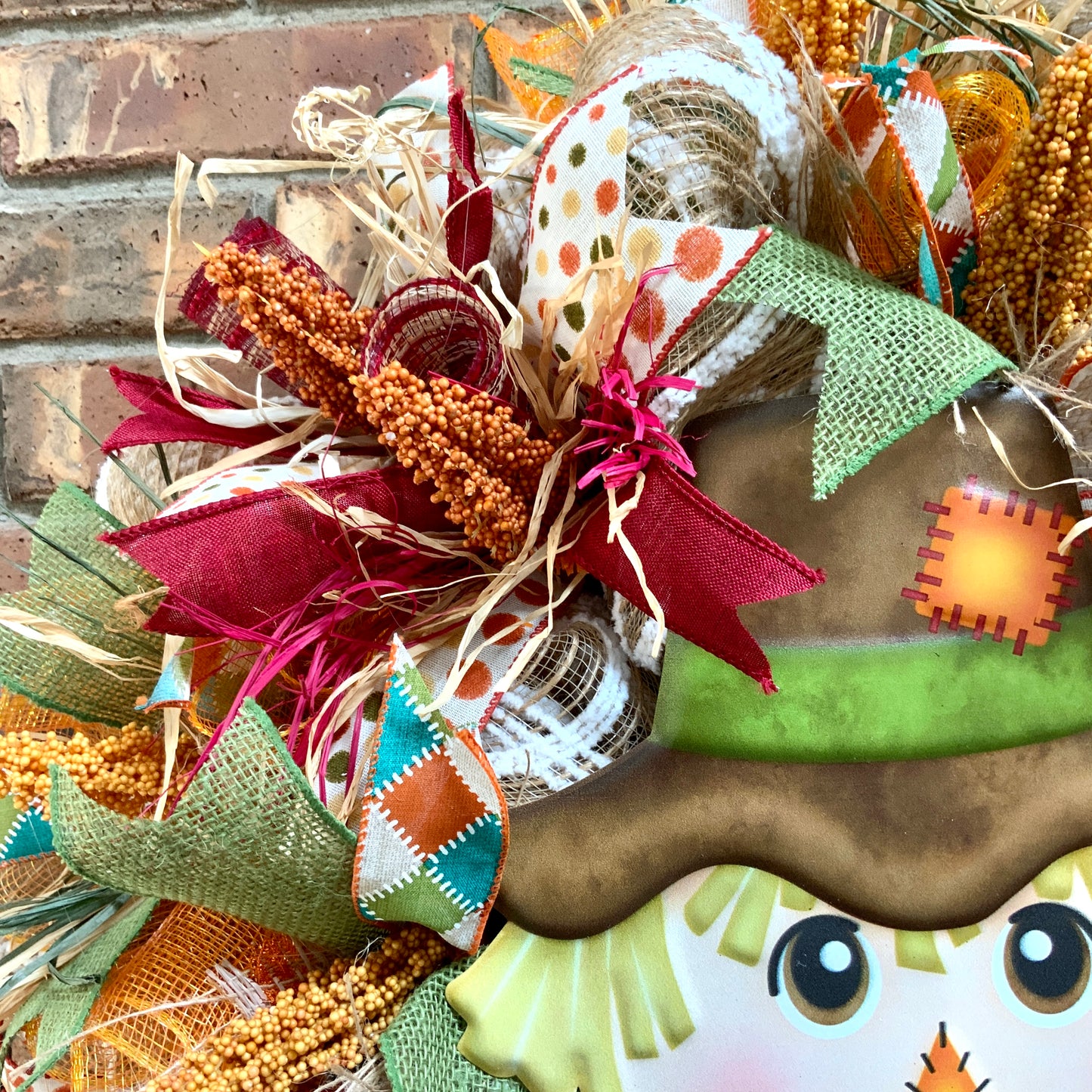 Fall Scarecrow Wreath, Fall Welcome Wreath, Fall Scarecrow Decor, Fall Wreath For Front Door, Fall Door Hanger, Fall Farmhouse Wreath, Fall Country Decor