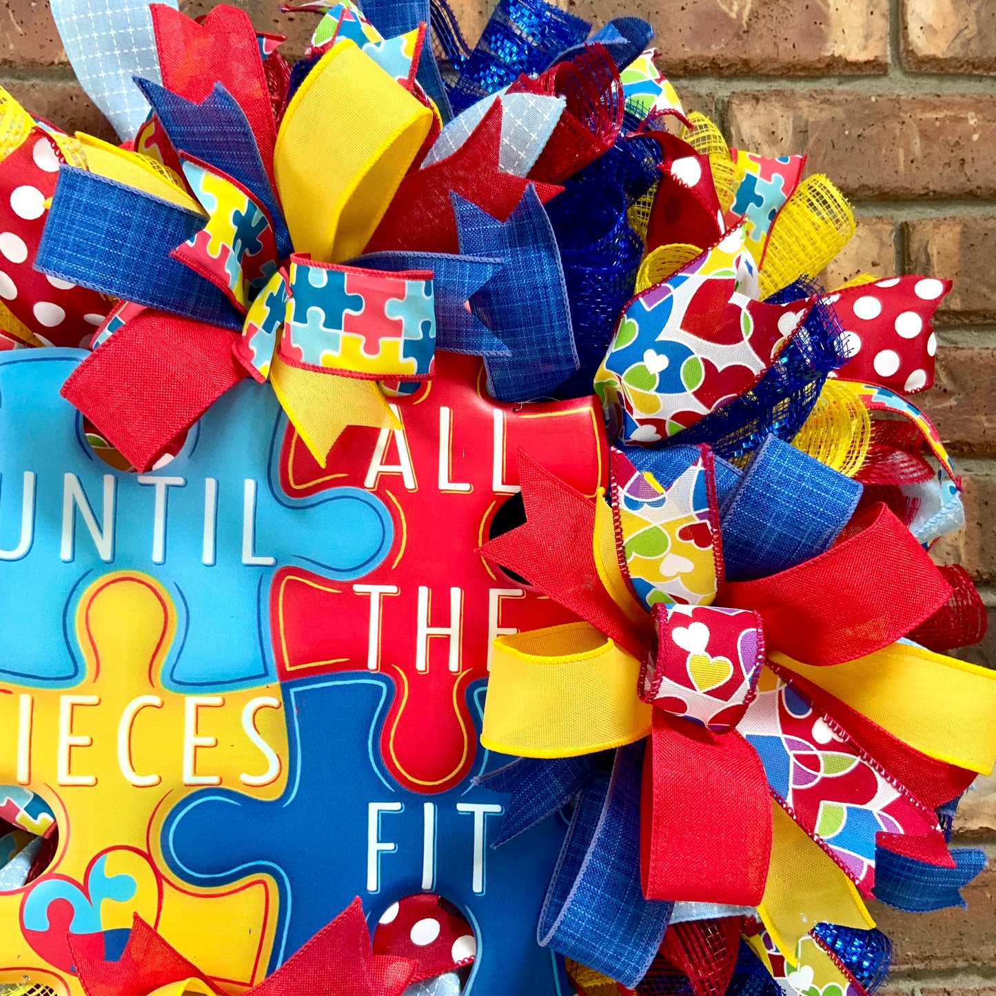 Autism Wreath, Autism Awareness Wreath, Autism Is My Super Power, Autism Door Hanger, Autism Awareness Decor, 2025