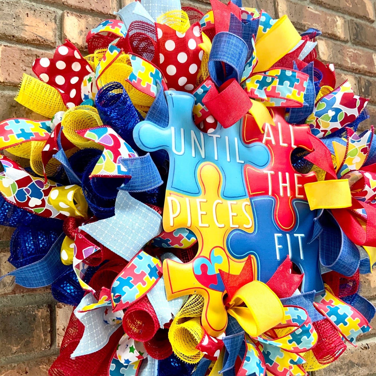 Autism Wreath, Autism Awareness Wreath, Autism Is My Super Power, Autism Door Hanger, Autism Awareness Decor, 2025