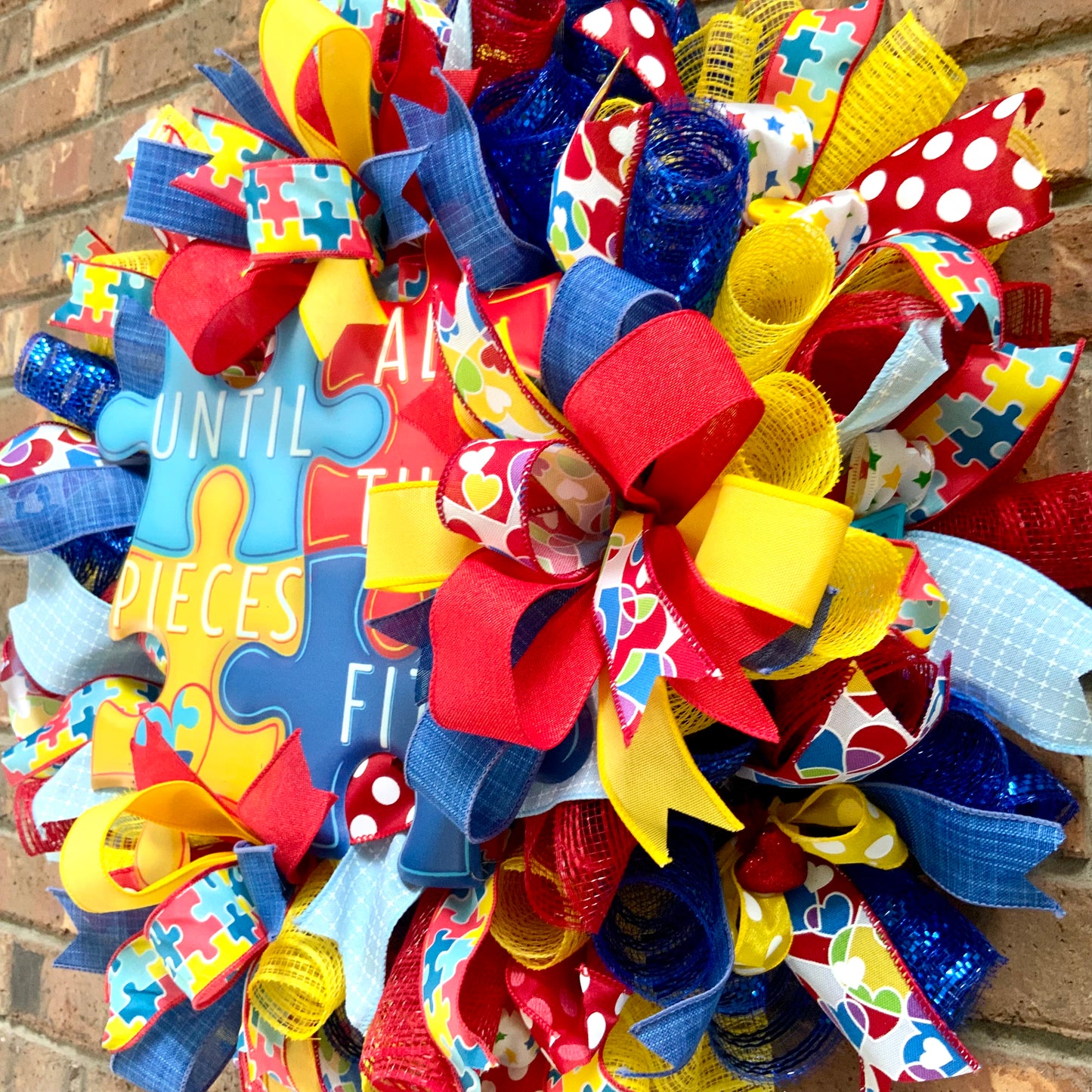 Autism Wreath, Autism Awareness Wreath, Autism Is My Super Power, Autism Door Hanger, Autism Awareness Decor, 2025