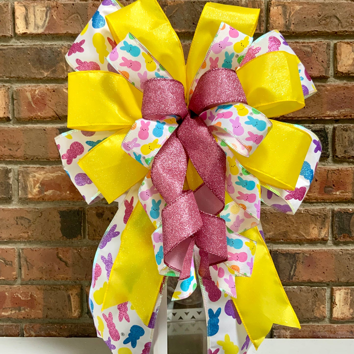 Easter Bow, Easter Rabbit Bow, Easter Bunny Bow, Easter Lantern Bow, Easter Mailbox Bow, Easter Bow For Wreath, 2025