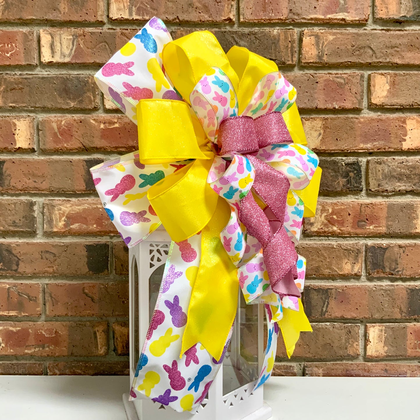 Easter Bow, Easter Rabbit Bow, Easter Bunny Bow, Easter Lantern Bow, Easter Mailbox Bow, Easter Bow For Wreath, 2025