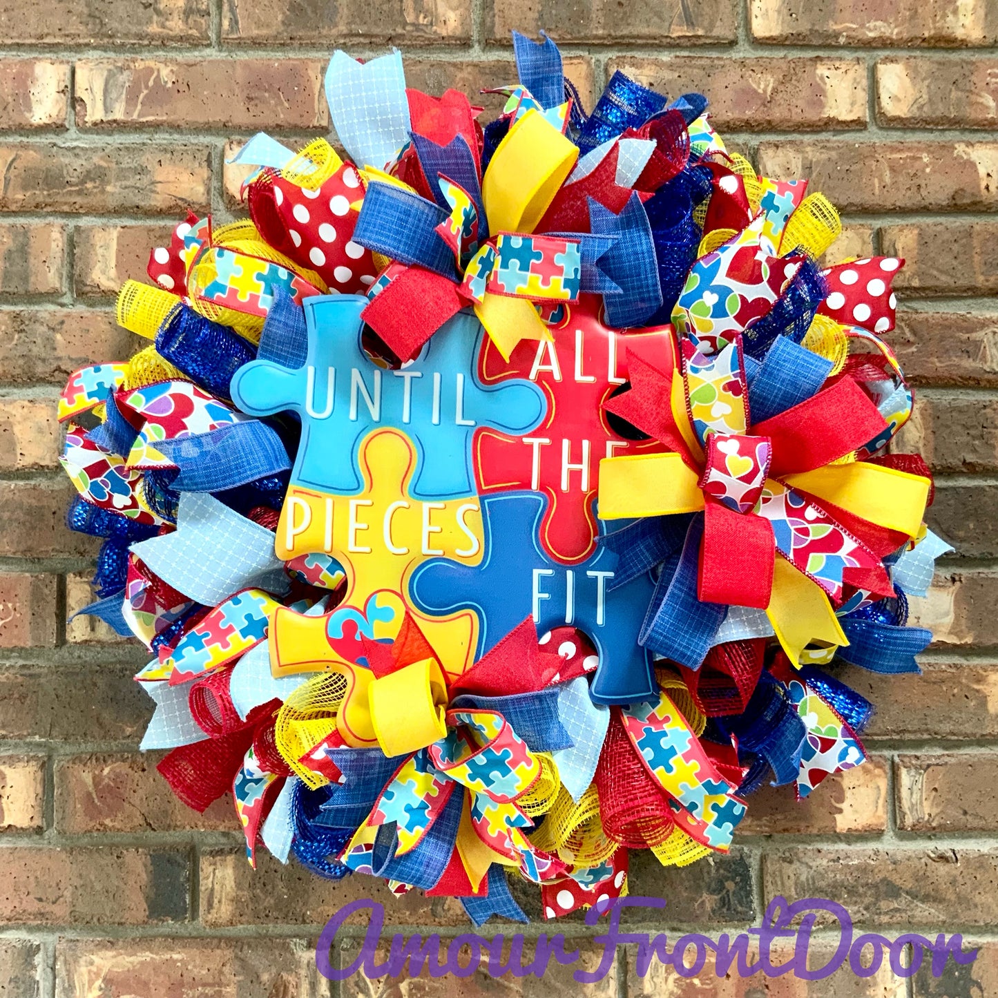 Autism Wreath, Autism Awareness Wreath, Autism Is My Super Power, Autism Door Hanger, Autism Awareness Decor, 2025