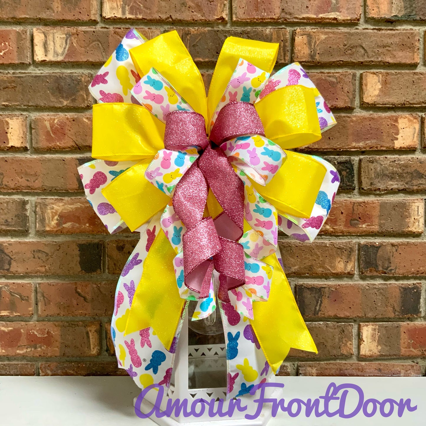 Easter Bow, Easter Rabbit Bow, Easter Bunny Bow, Easter Lantern Bow, Easter Mailbox Bow, Easter Bow For Wreath, 2025