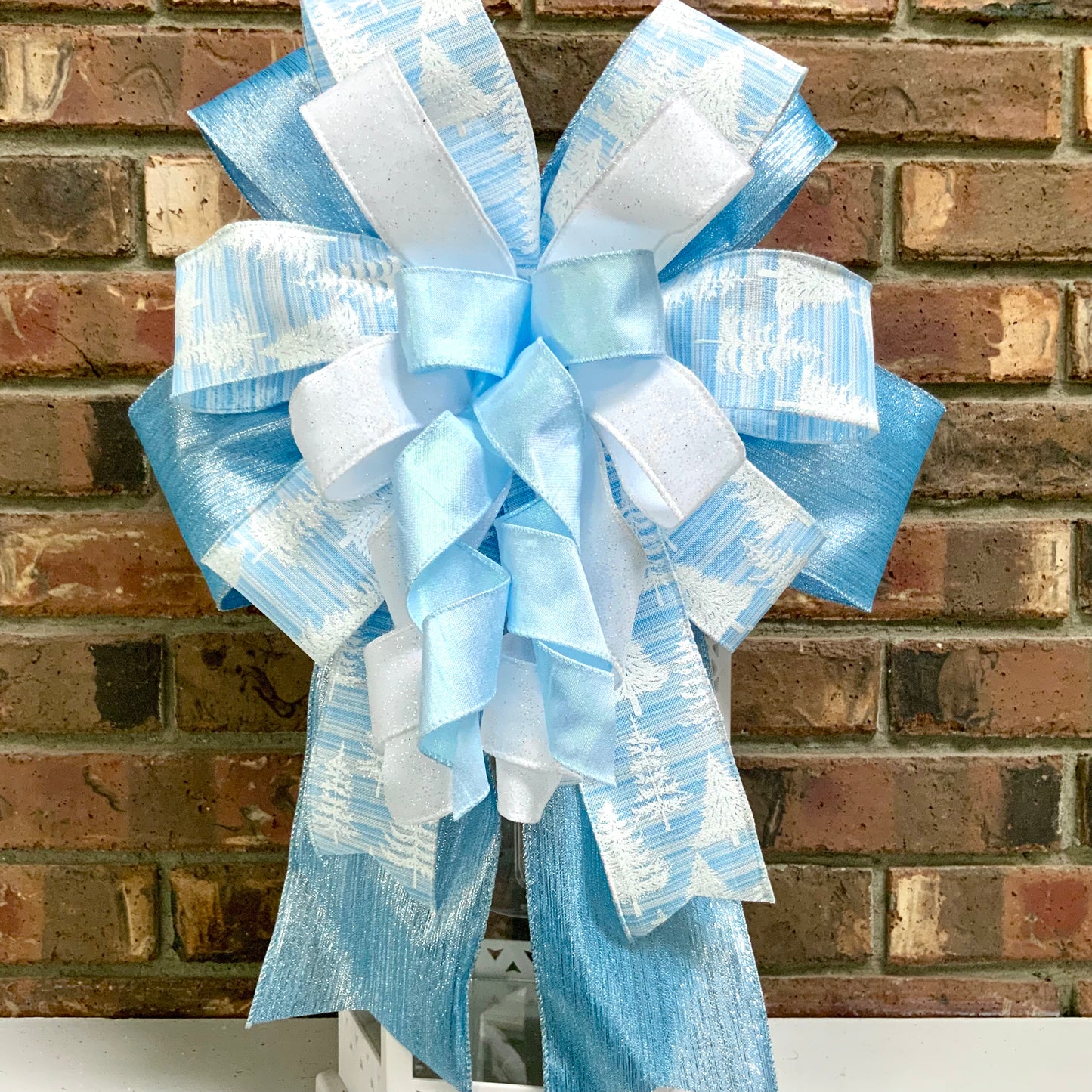 Christmas Bow for Lanterns, Christmas Tree Decor, Christmas Mailbox Decor, Christmas Sconce Bow, Christmas Bow For Wreaths, 2025