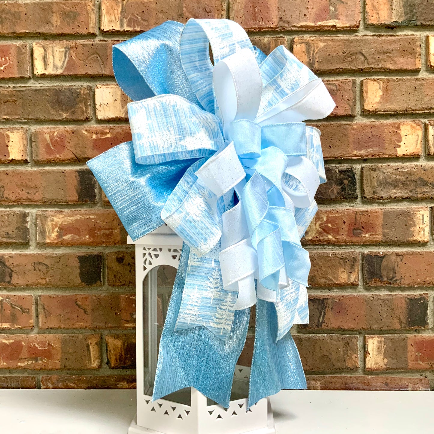 Christmas Bow for Lanterns, Christmas Tree Decor, Christmas Mailbox Decor, Christmas Sconce Bow, Christmas Bow For Wreaths, 2025
