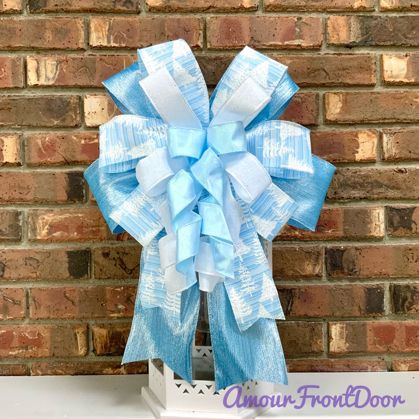 Christmas Bow for Lanterns, Christmas Tree Decor, Christmas Mailbox Decor, Christmas Sconce Bow, Christmas Bow For Wreaths, 2025