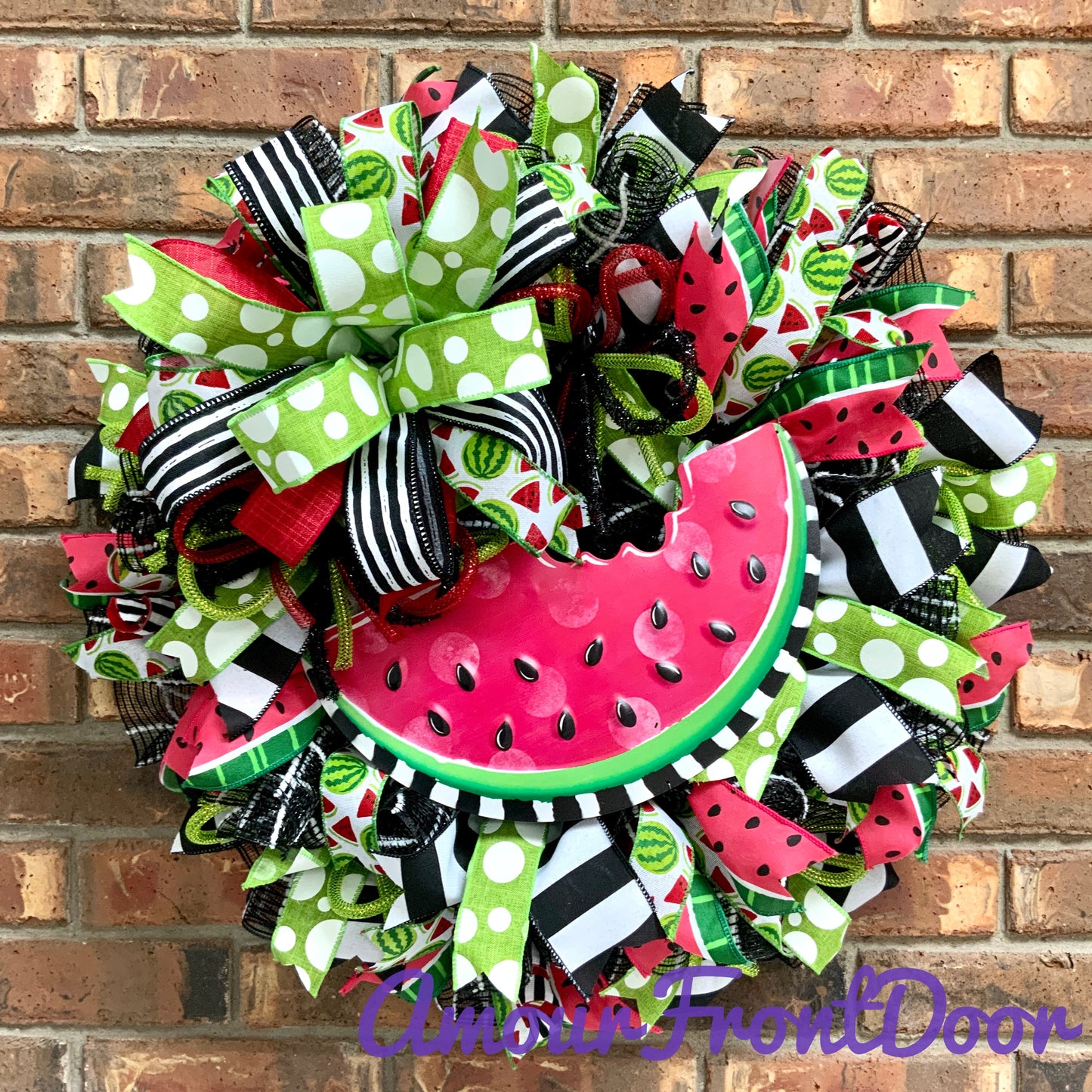 Summer Watermelon Wreath, Watermelon Decor, Spring Watermelon Wreath, Large Summer Wreath, Bright Summer Decor