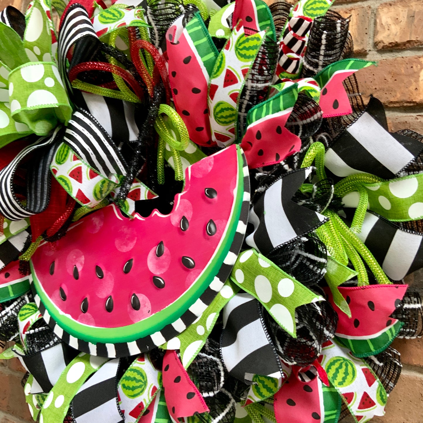 Summer Watermelon Wreath, Watermelon Decor, Spring Watermelon Wreath, Large Summer Wreath, Bright Summer Decor