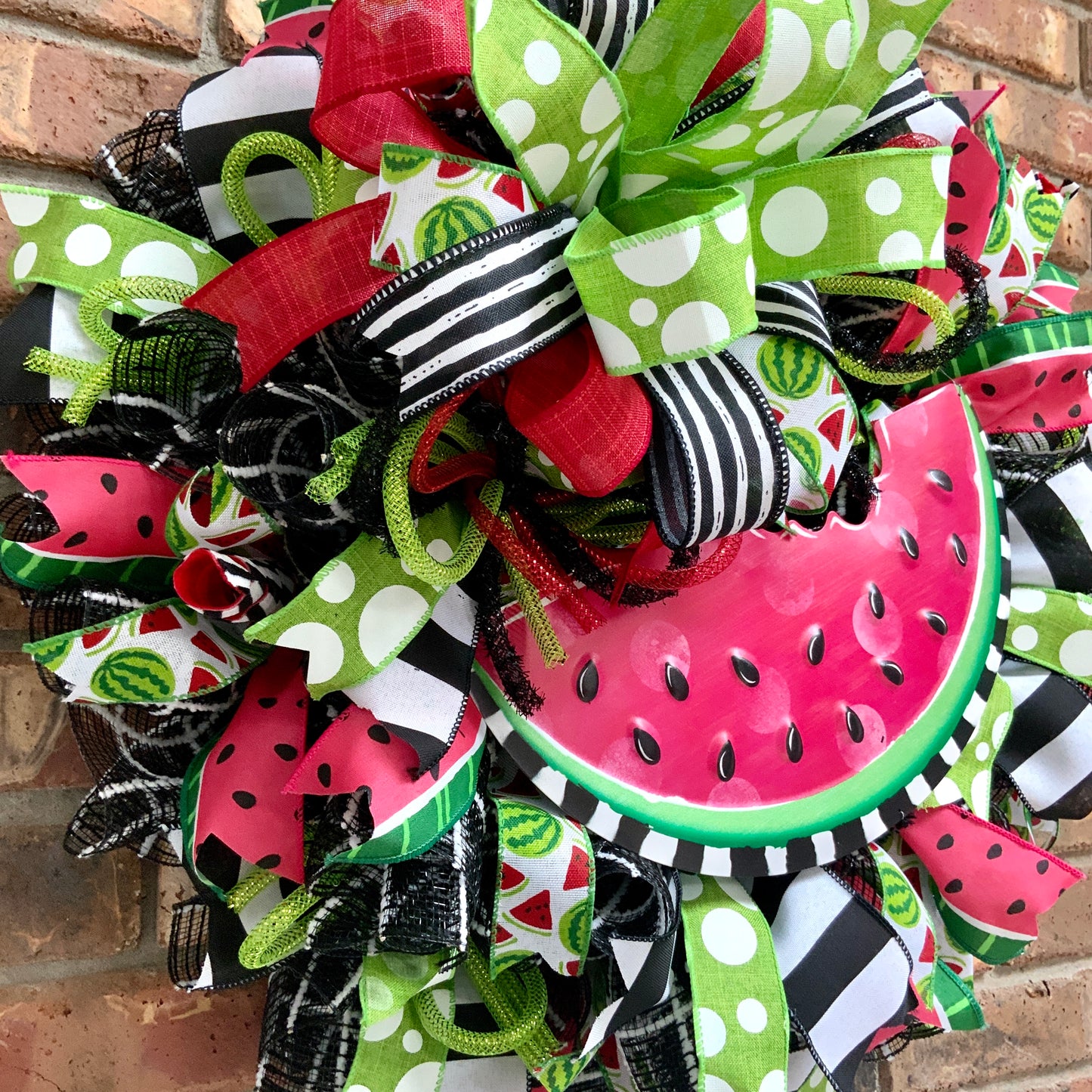 Summer Watermelon Wreath, Watermelon Decor, Spring Watermelon Wreath, Large Summer Wreath, Bright Summer Decor