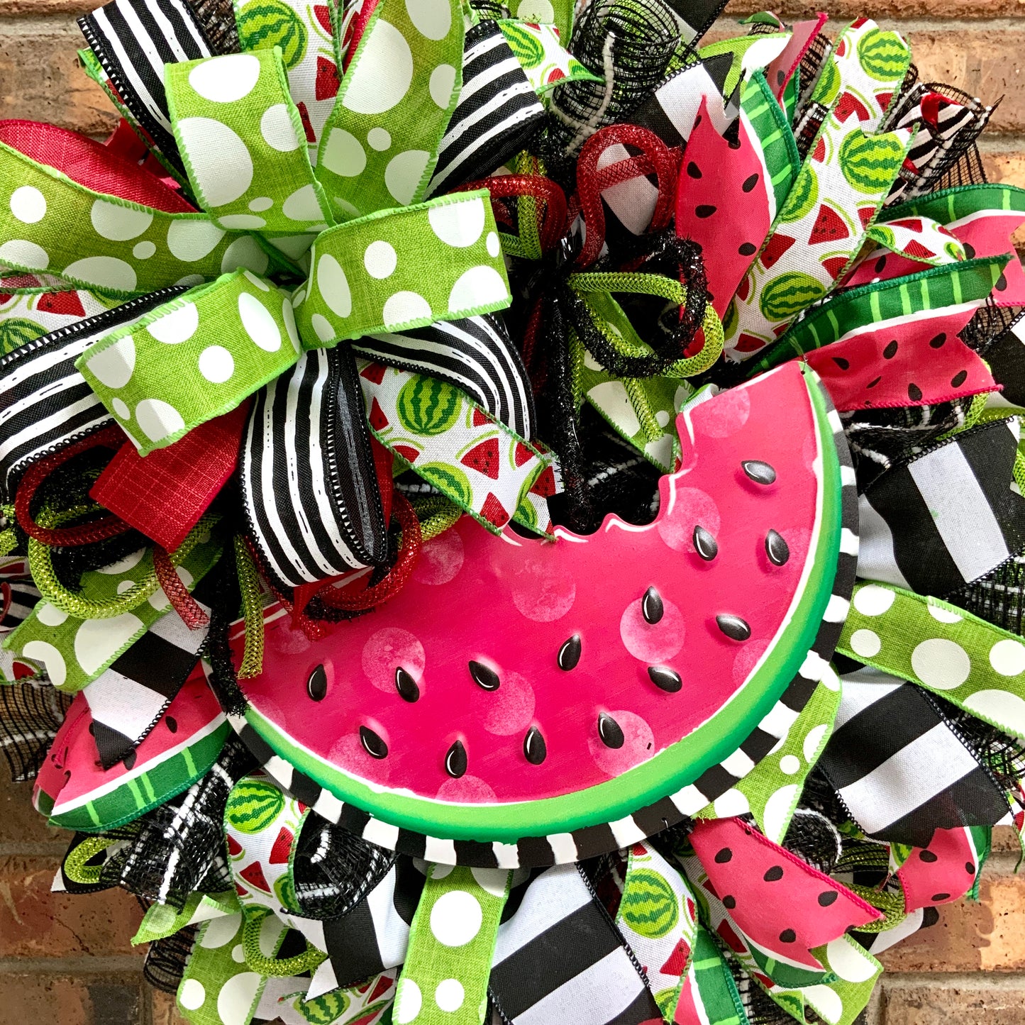 Summer Watermelon Wreath, Watermelon Decor, Spring Watermelon Wreath, Large Summer Wreath, Bright Summer Decor