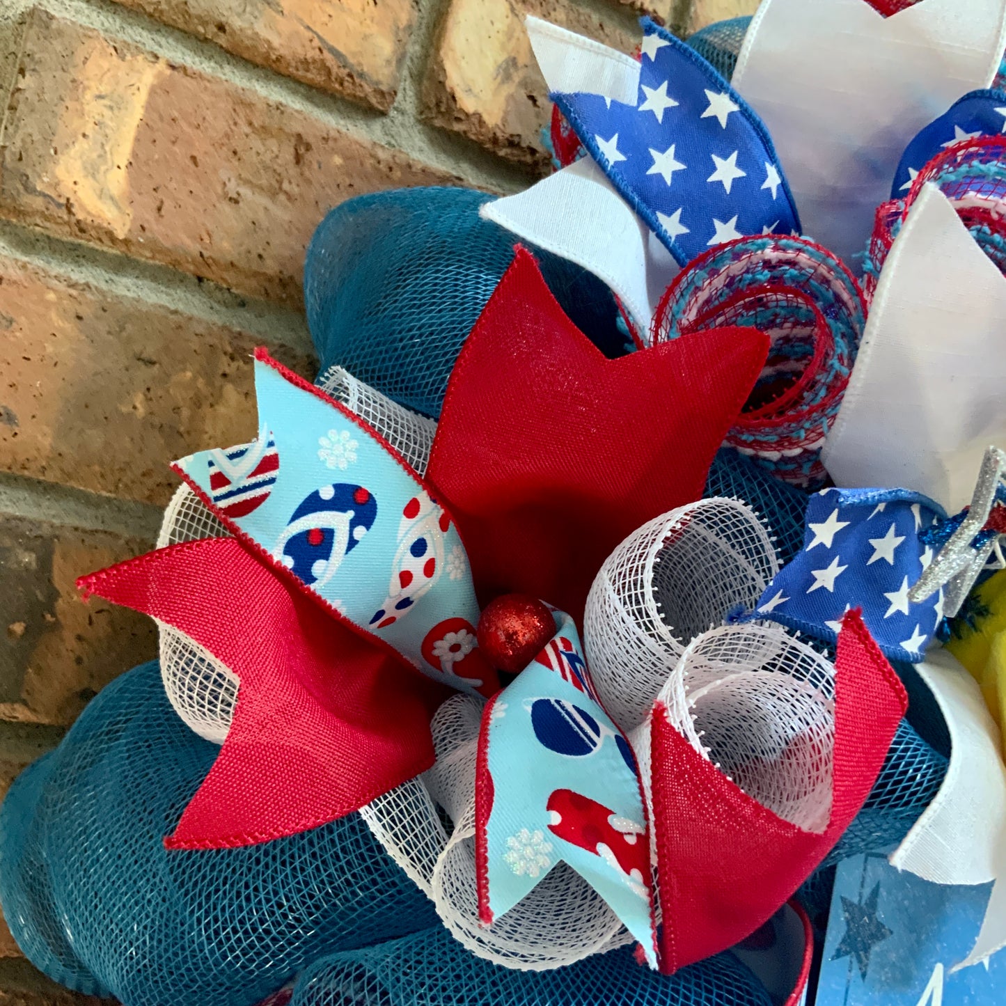 Snoopy Patriotic Wreath, Snoopy Door Hanger, Snoopy and Woodstock Decor, Snoopy Wreath For Front Door, Fourth of July Wreath, Memorial Day Wreath