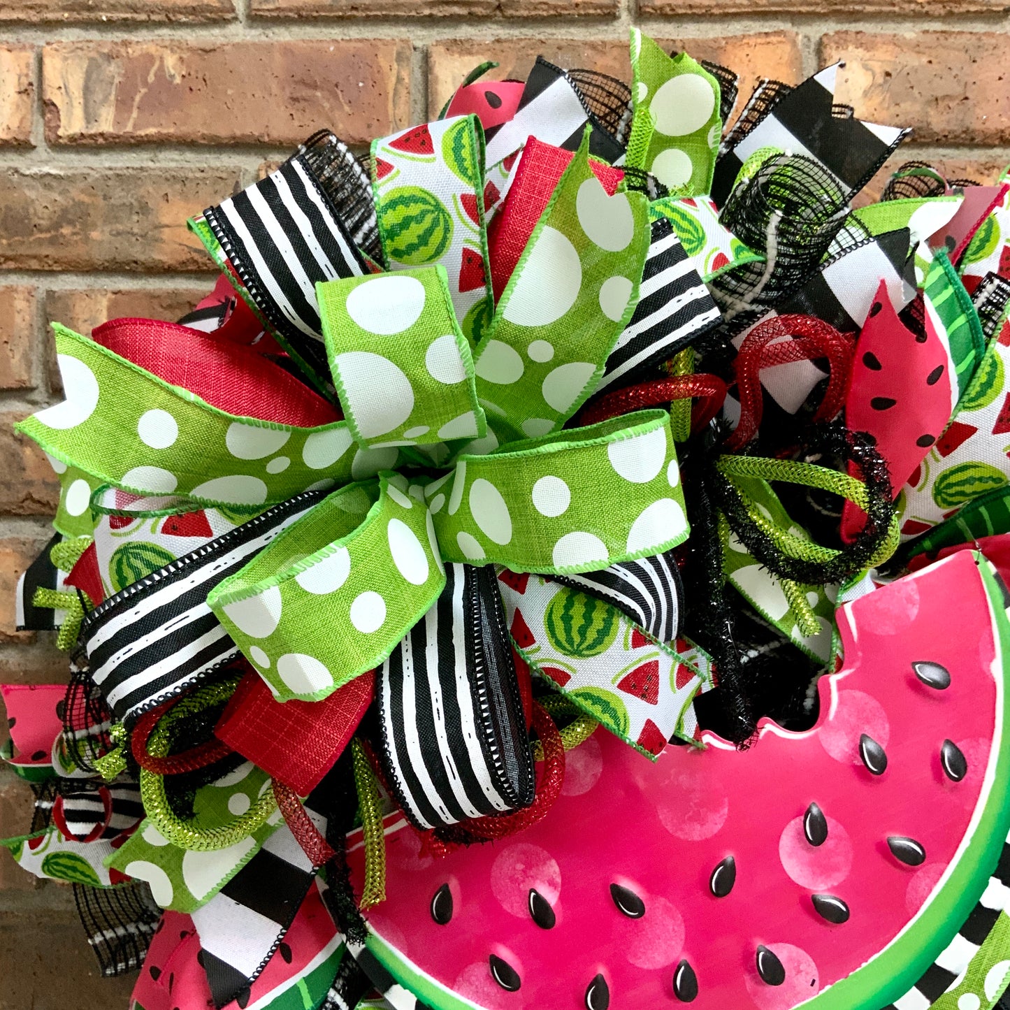 Summer Watermelon Wreath, Watermelon Decor, Spring Watermelon Wreath, Large Summer Wreath, Bright Summer Decor