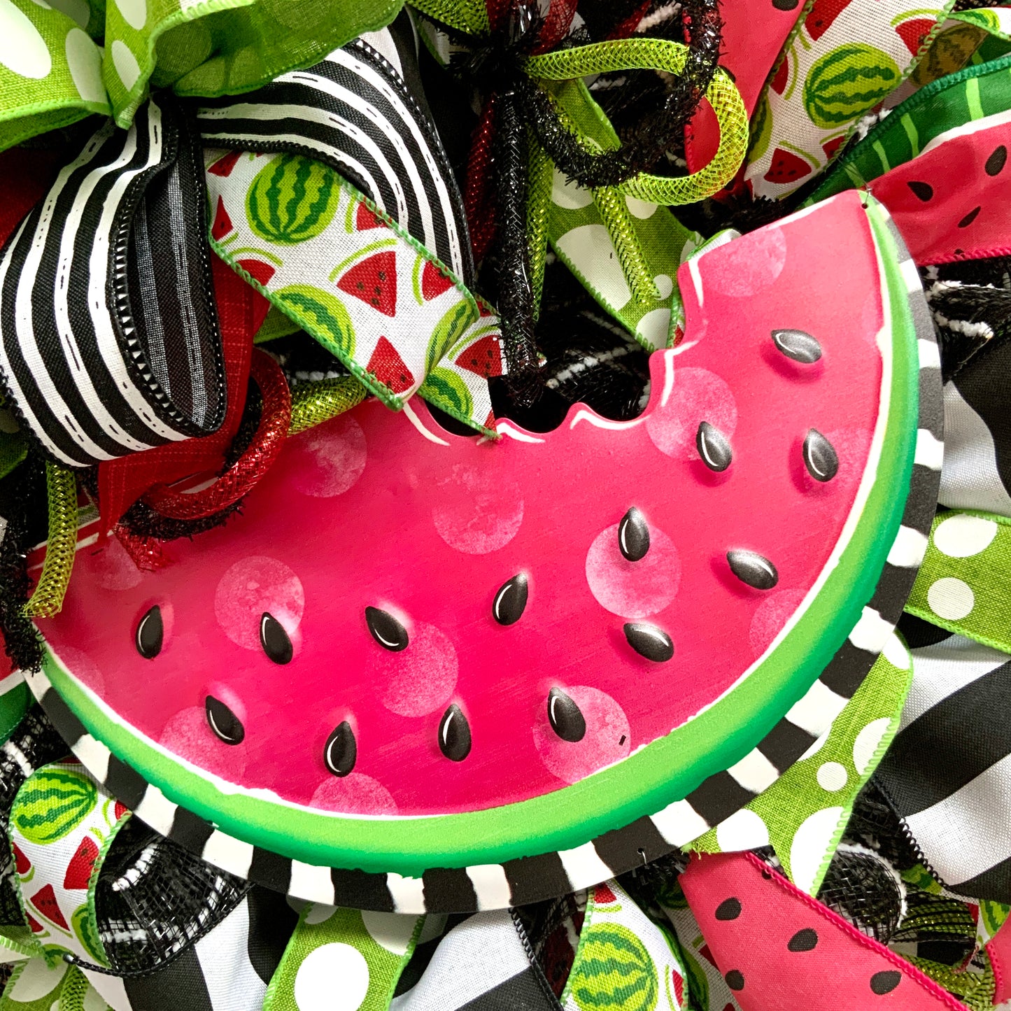Summer Watermelon Wreath, Watermelon Decor, Spring Watermelon Wreath, Large Summer Wreath, Bright Summer Decor