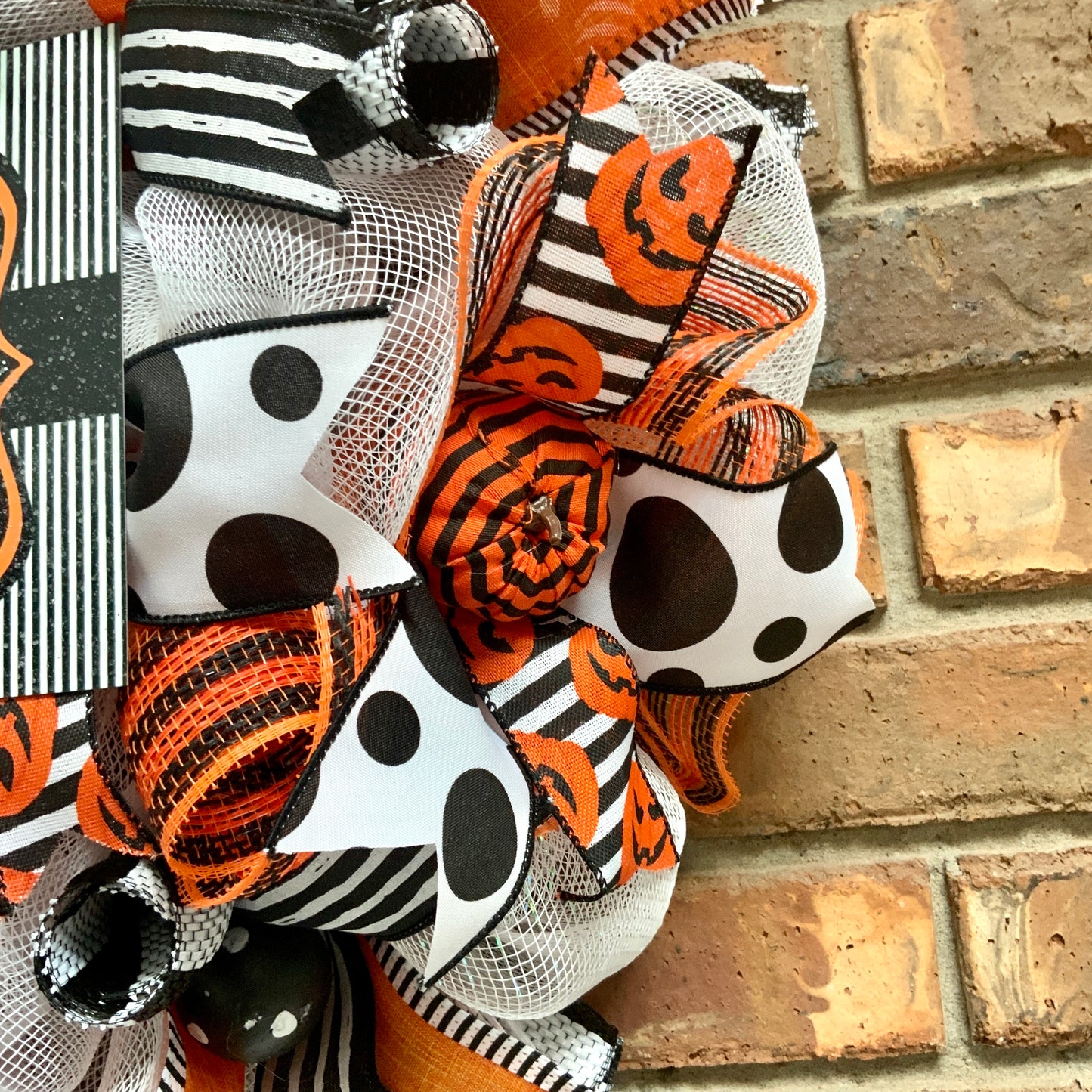 Halloween Welcome Wreath, Jack Skellington Wreath, Happy Halloween Decor, Halloween Jack Skellington Door Hanger