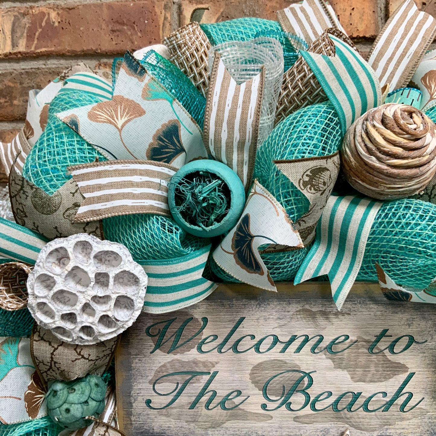 Welcome To The Beach, Summer Beach Wreath, Beach Wreath For Front Door, Sea Wreath, Beach House Decor, Nautical Wreath, Coastal Wreath, Lake House Wreath